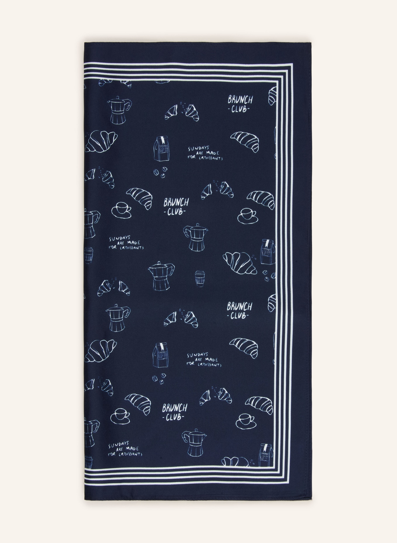 darling harbour Silk scarf: NAVY