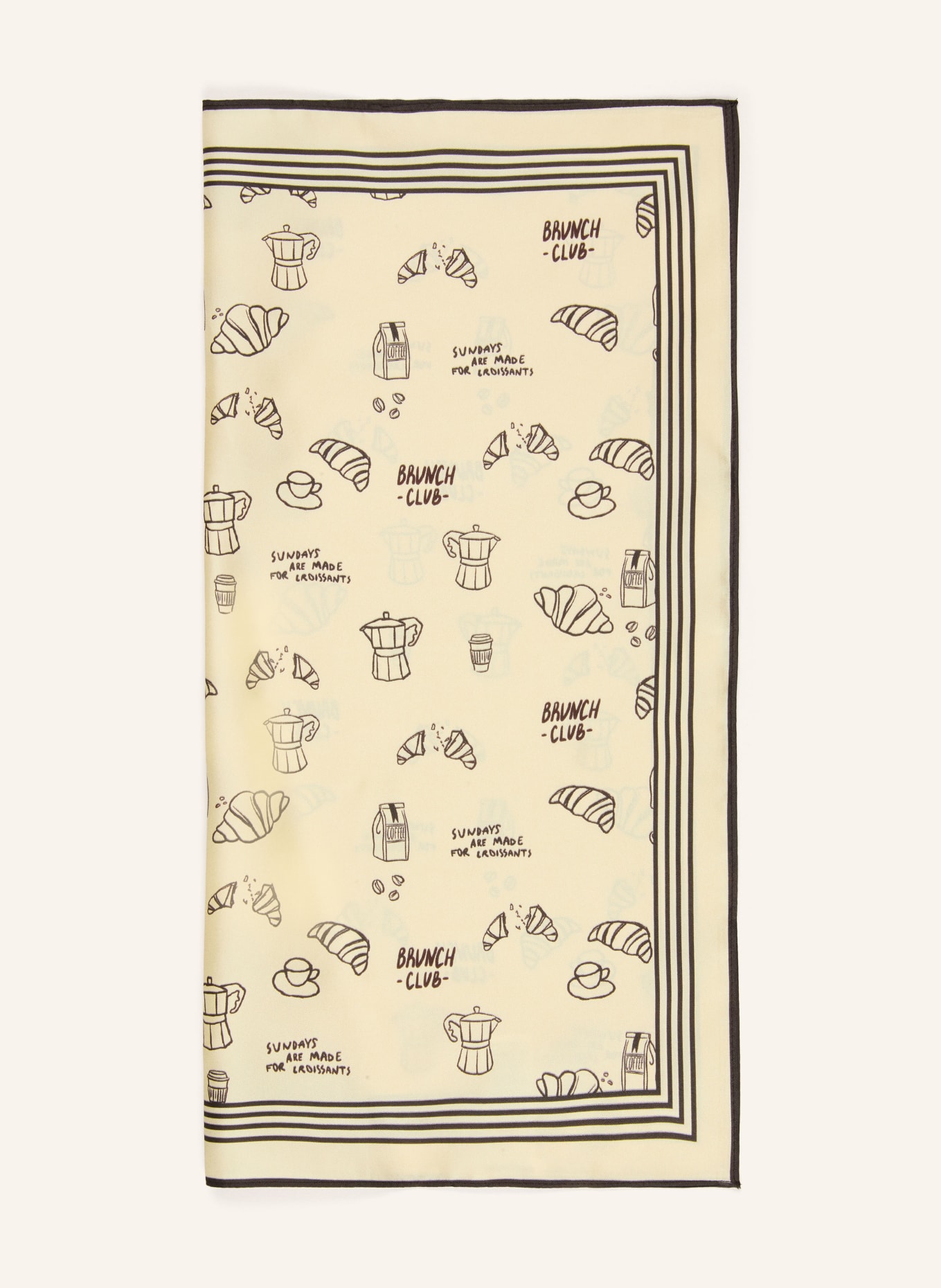 darling harbour Silk scarf: butter yellow