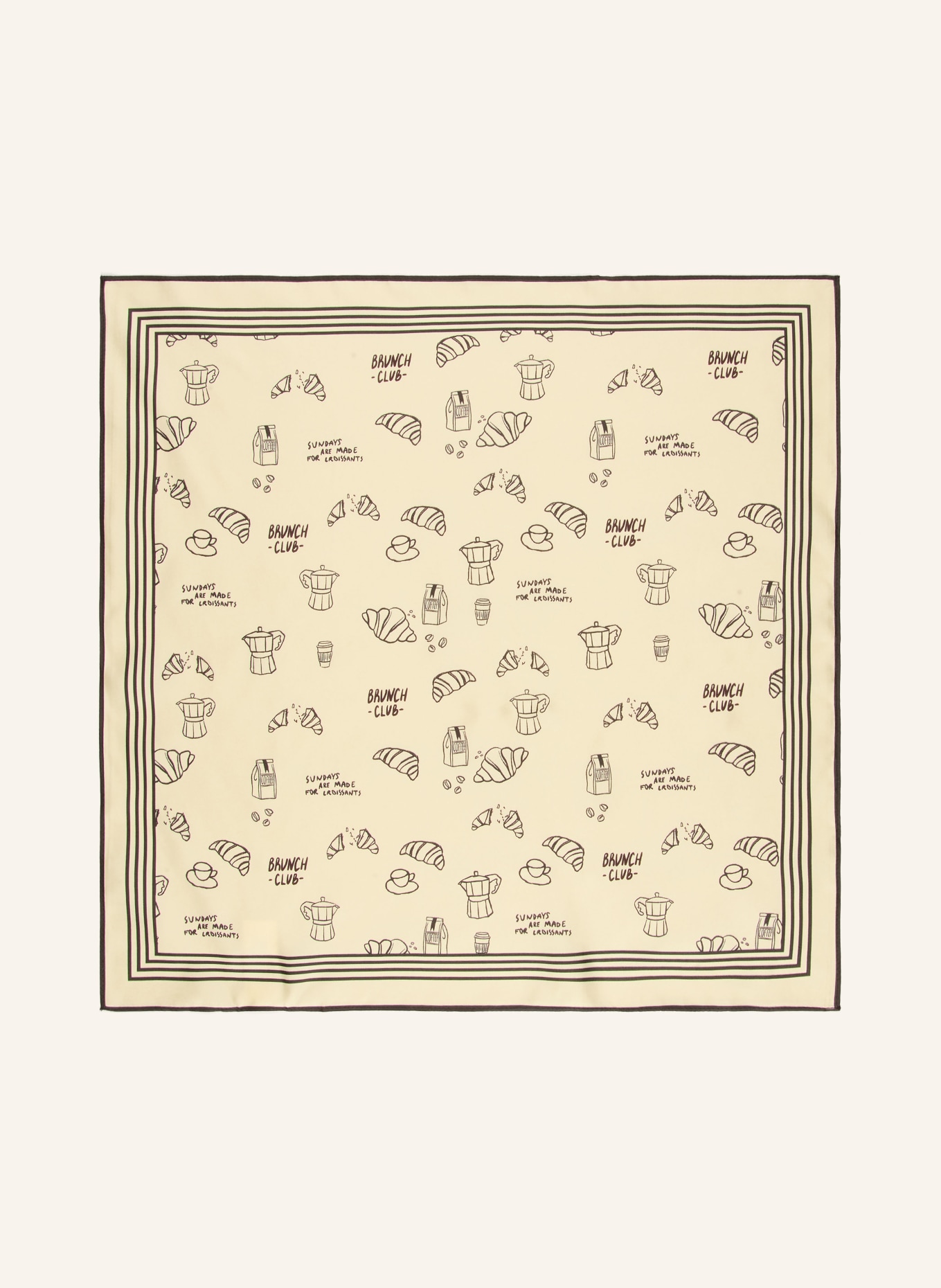 darling harbour Silk scarf: butter yellow