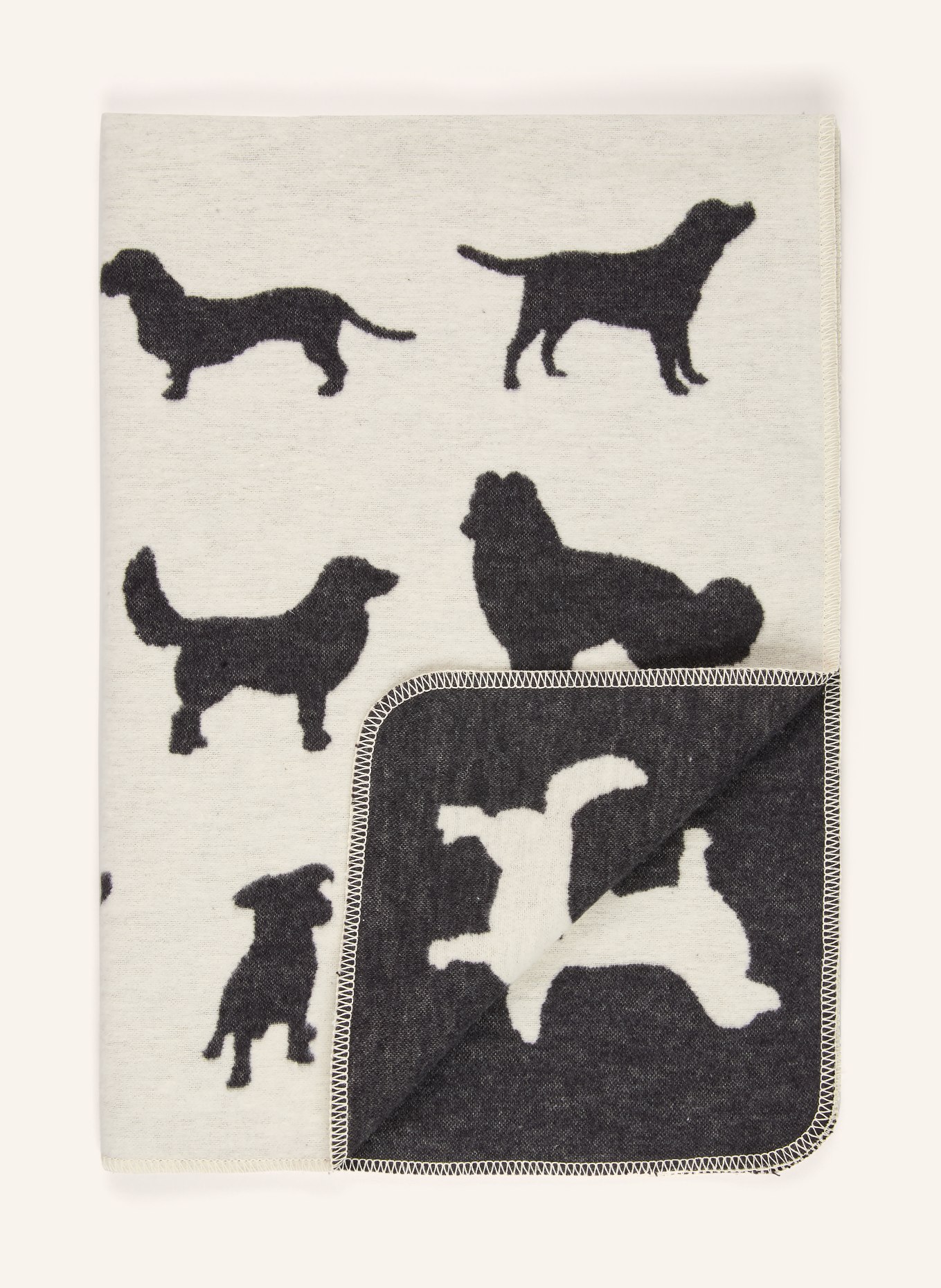 David Fussenegger Couverture pour chien BONES: MARRON CLAIR / NOIR