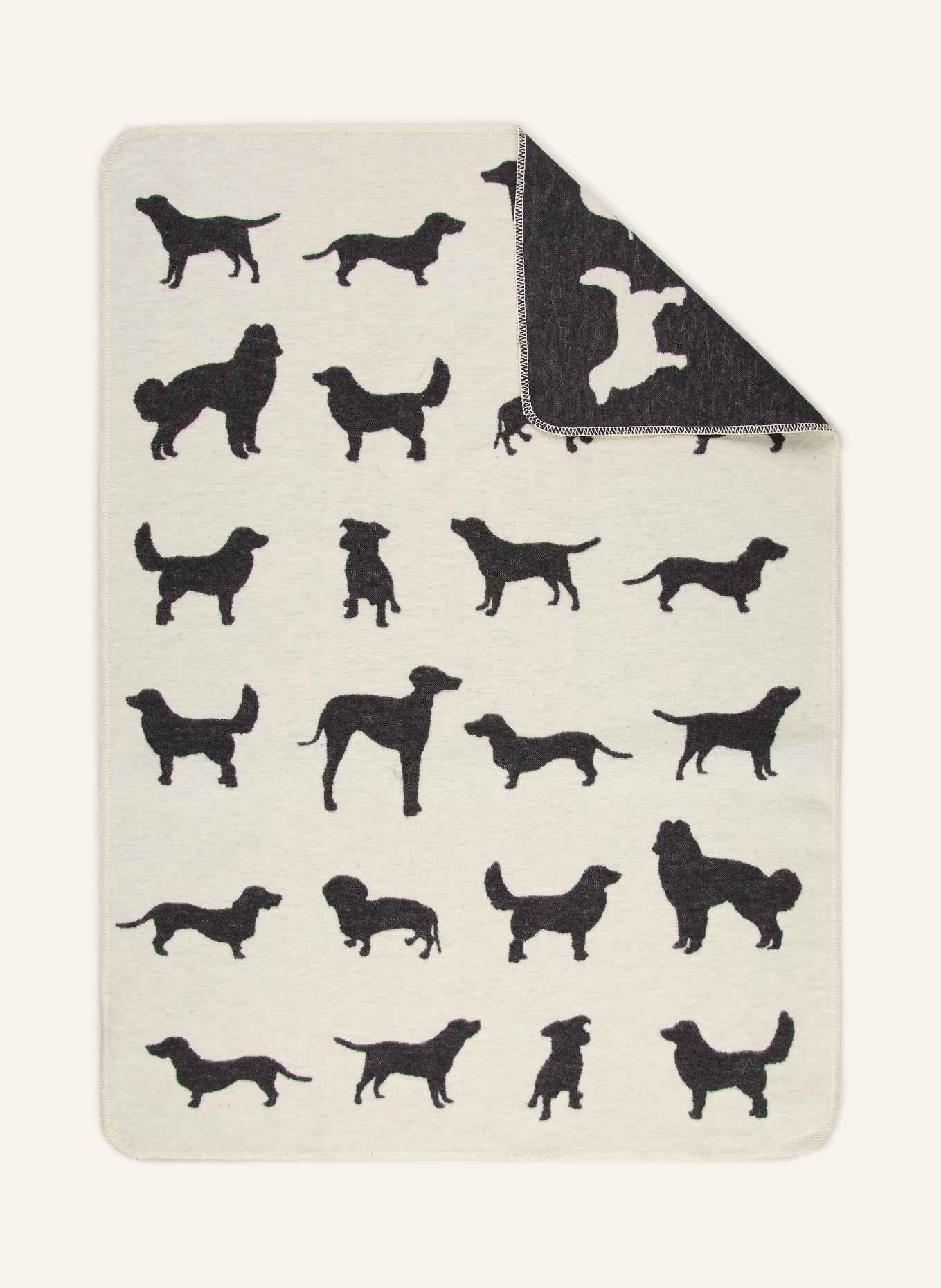 David Fussenegger Couverture pour chien BONES: MARRON CLAIR / NOIR