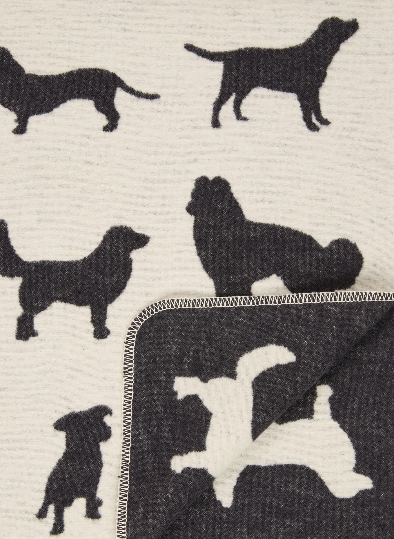 David Fussenegger Couverture pour chien BONES: MARRON CLAIR / NOIR