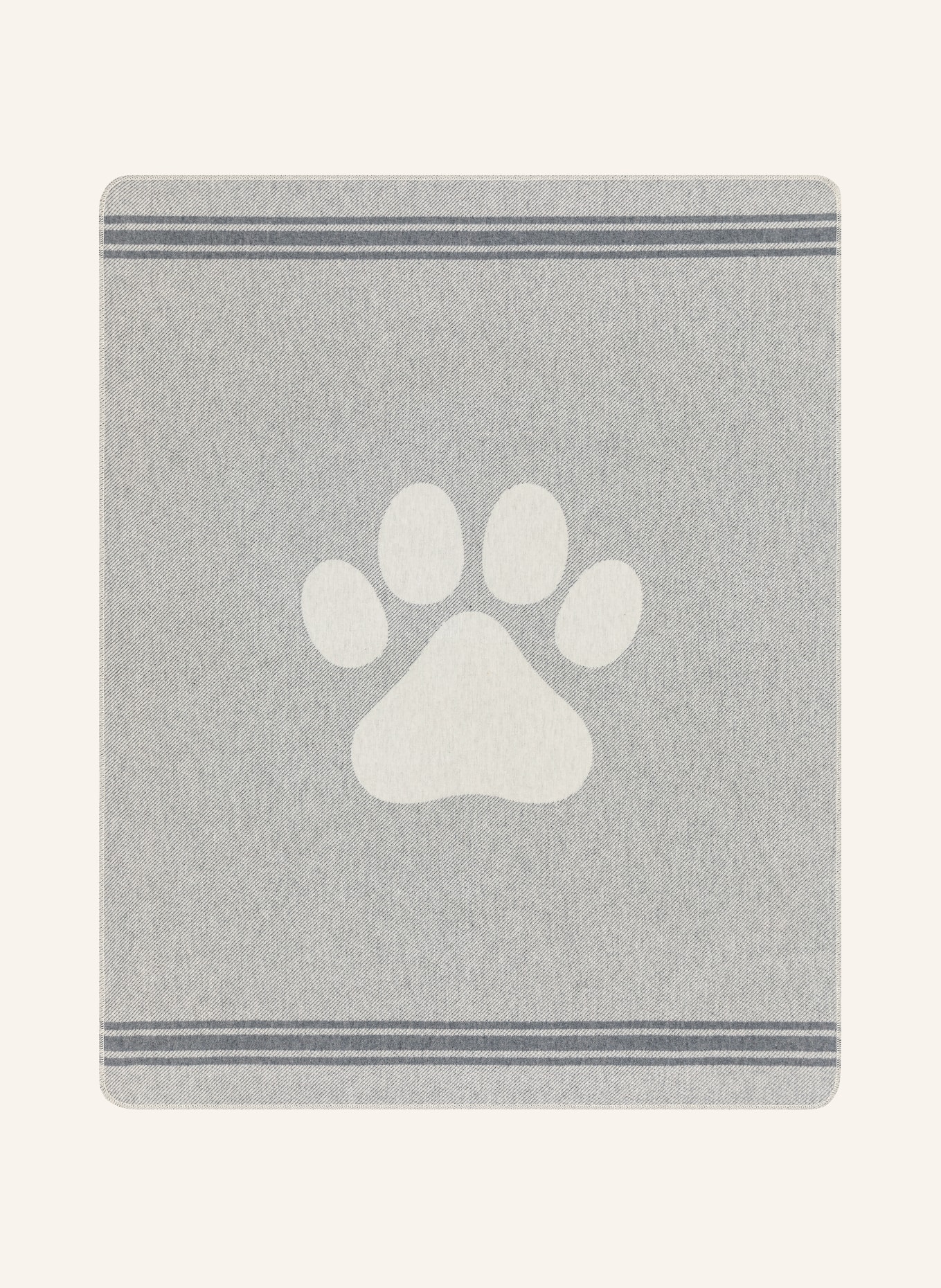 David Fussenegger Koc dla psa PAWS: KREMOWY / JASNOCZARY / SZARY