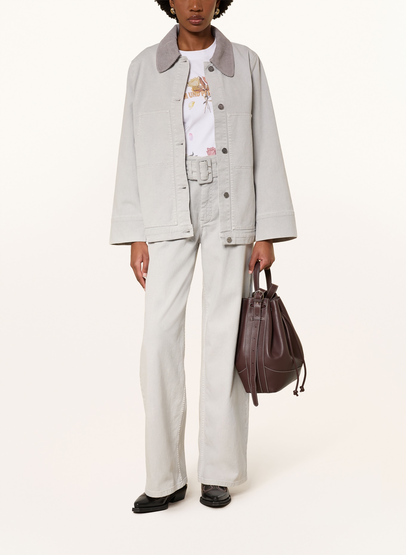 BAUM UND PFERDGARTEN Jeansjacke BENILDA: BLAUGRAU / GRAU