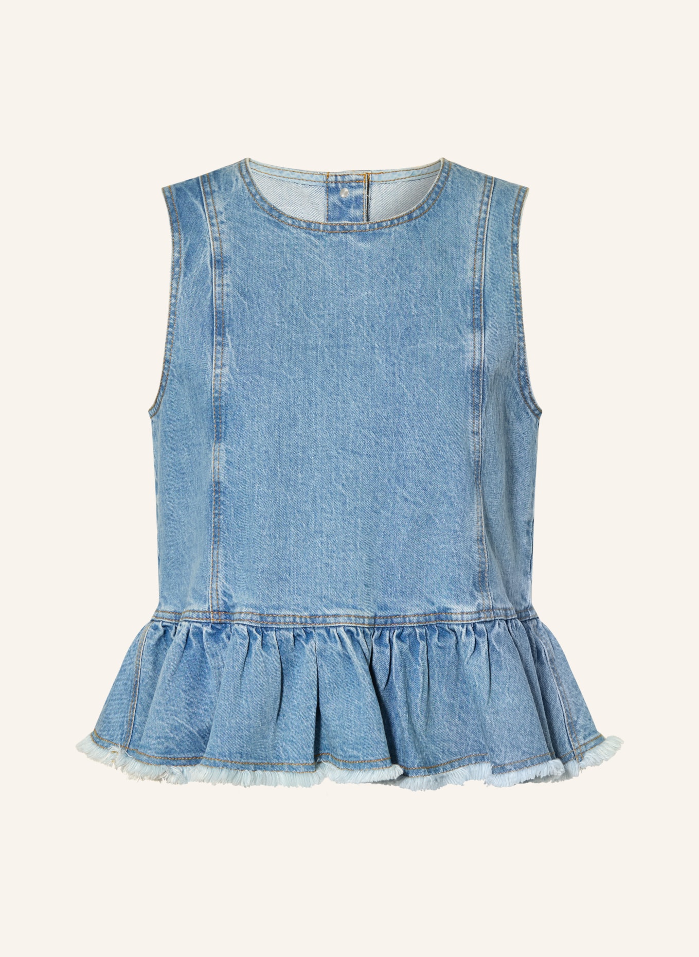 BAUM UND PFERDGARTEN Jeanstop MADINEL mit Rüschen: BLAU