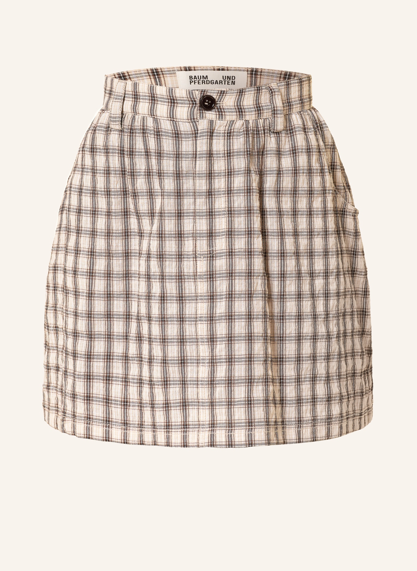 BAUM UND PFERDGARTEN Rock SHEALA: CREME / DUNKELBRAUN / SCHWARZ