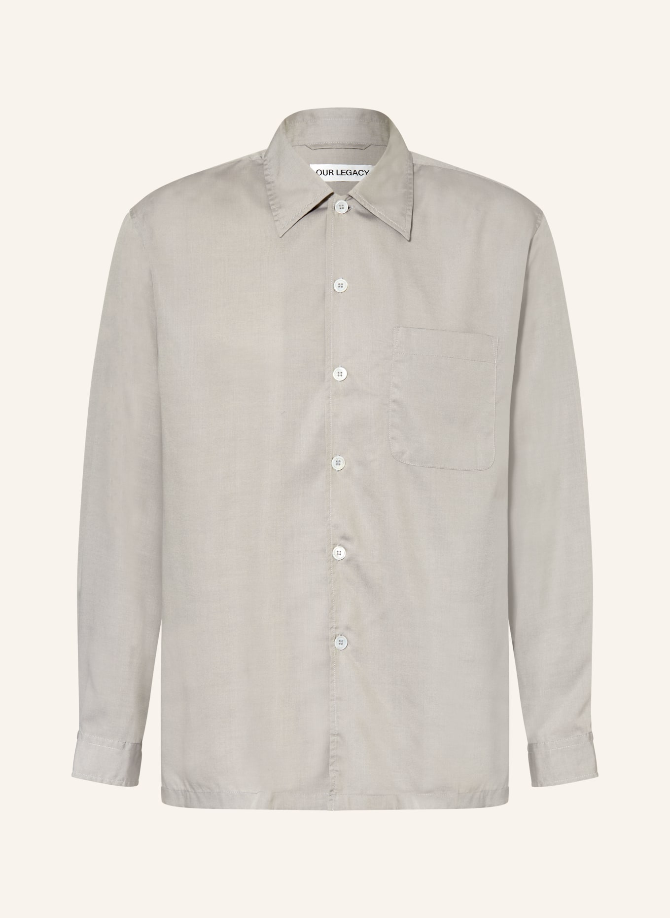 OUR LEGACY Hemd EVERY SHIRT Comfort Fit: GRAU