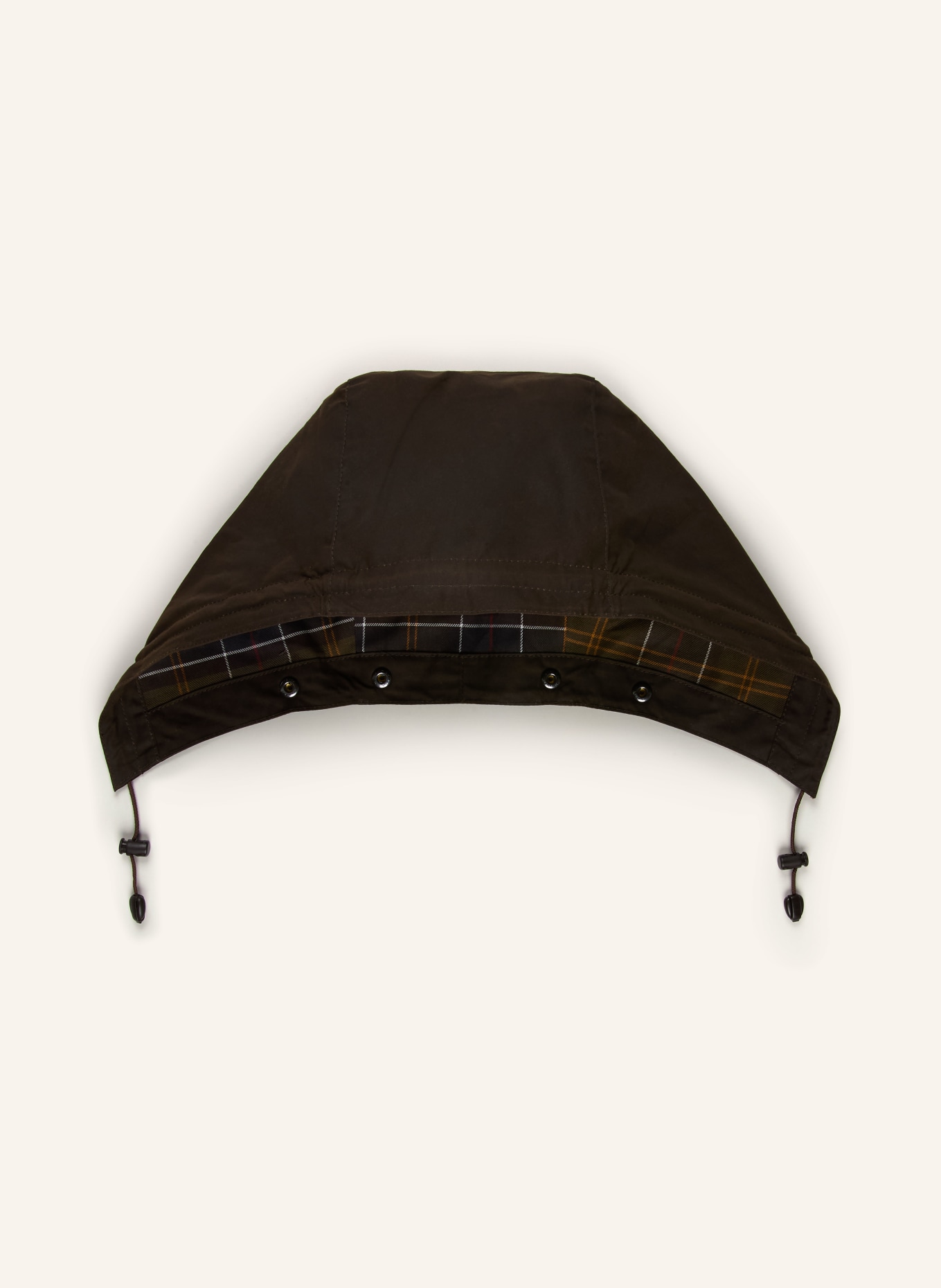 Barbour Empiècement de capuche WAX COTTON: OLIVE