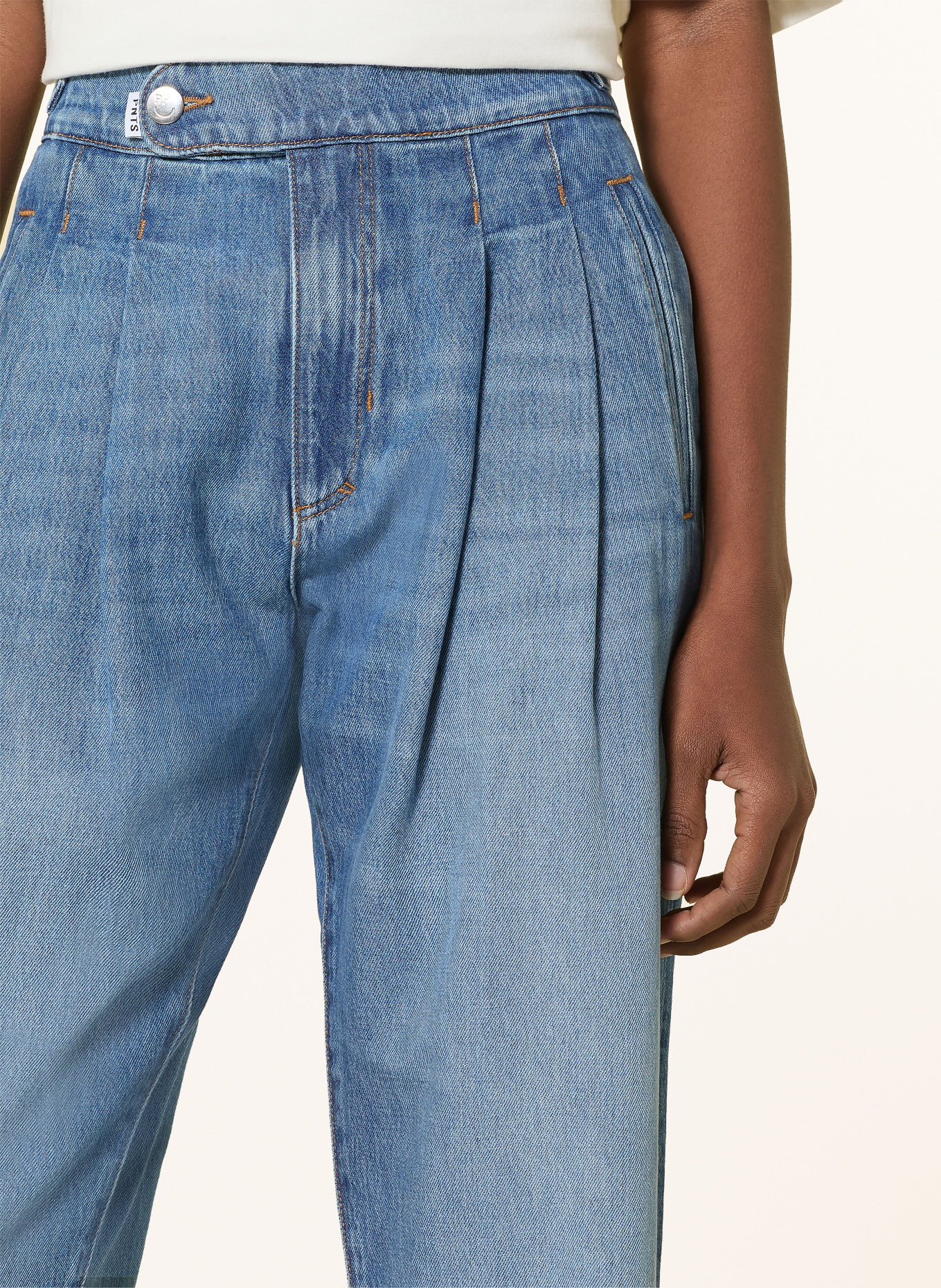 PNTS Barrel Jeans THE FRIEND: 26 MITTELBLAU