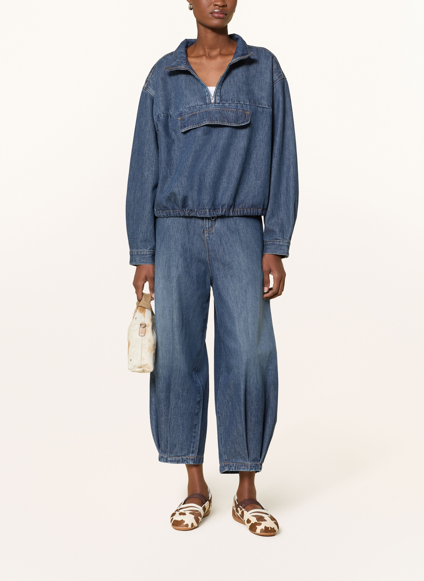 PNTS Barrel Jeans THE O SHAPE: 14 dunkelblau