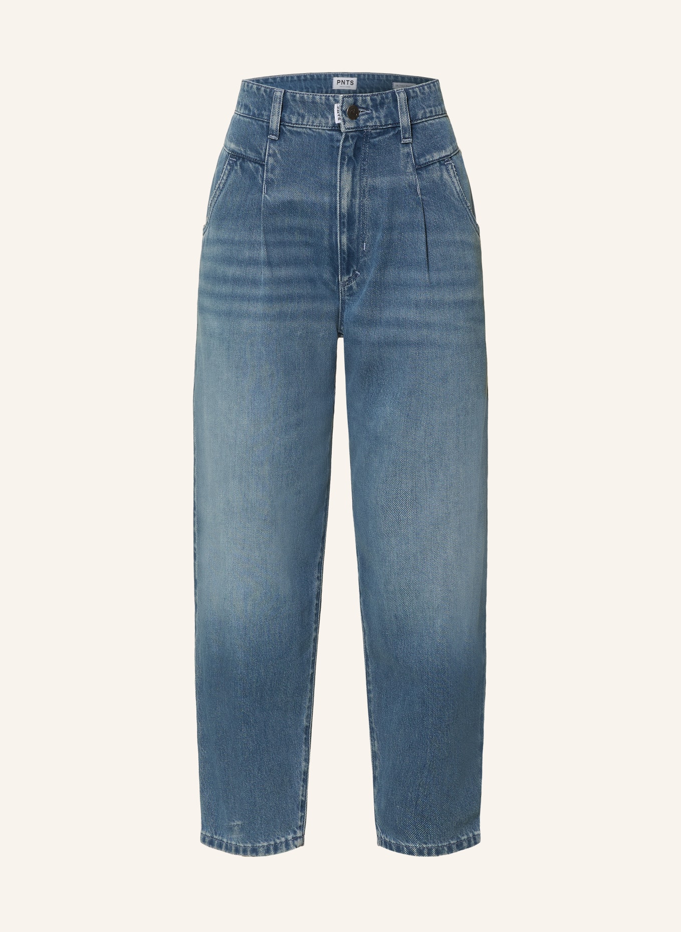 PNTS Cropped Jeans THE O SHAPE: 15 MITTELBLAU