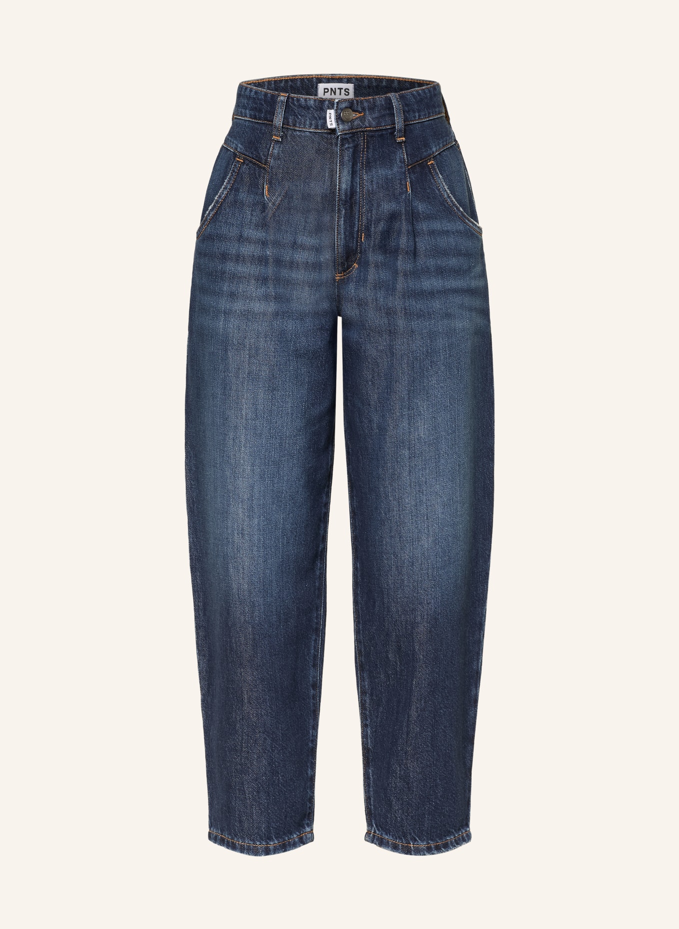 PNTS Cropped Jeans THE O SHAPE: 23 DUNKELBLAU