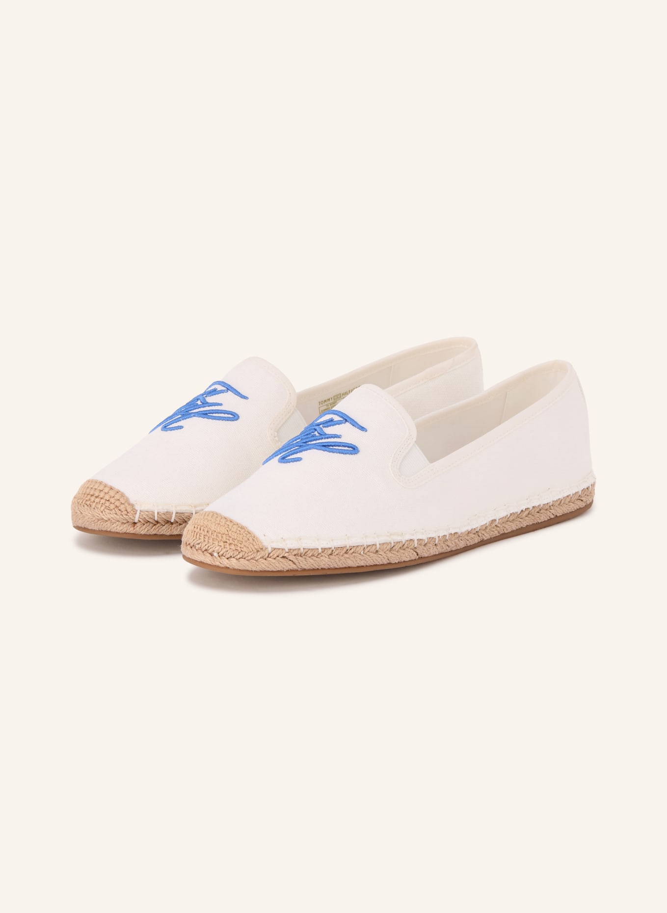 TOMMY HILFIGER Espadrilles: ECRU / BLAU