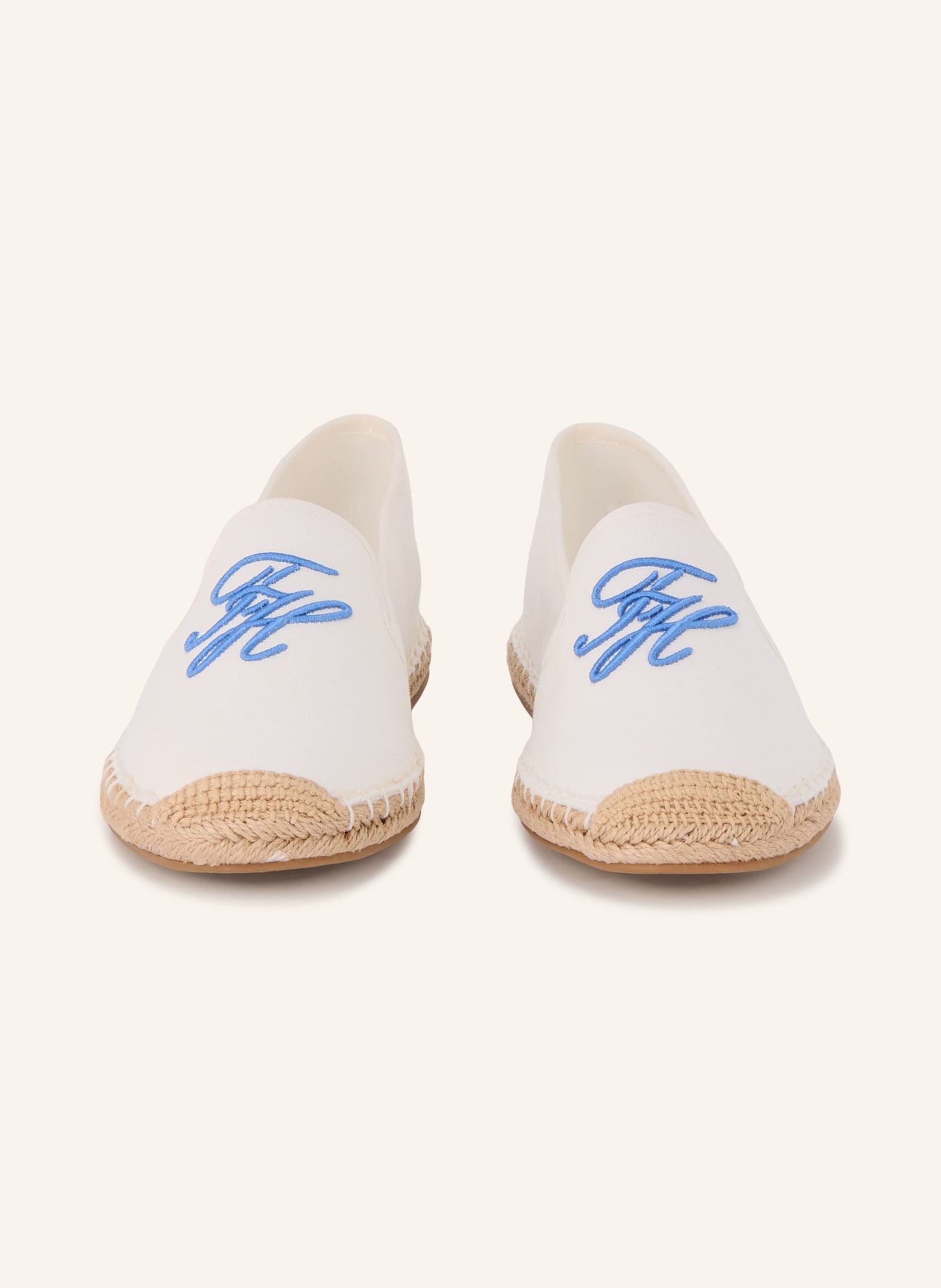 TOMMY HILFIGER Espadrilles: ECRU / BLAU