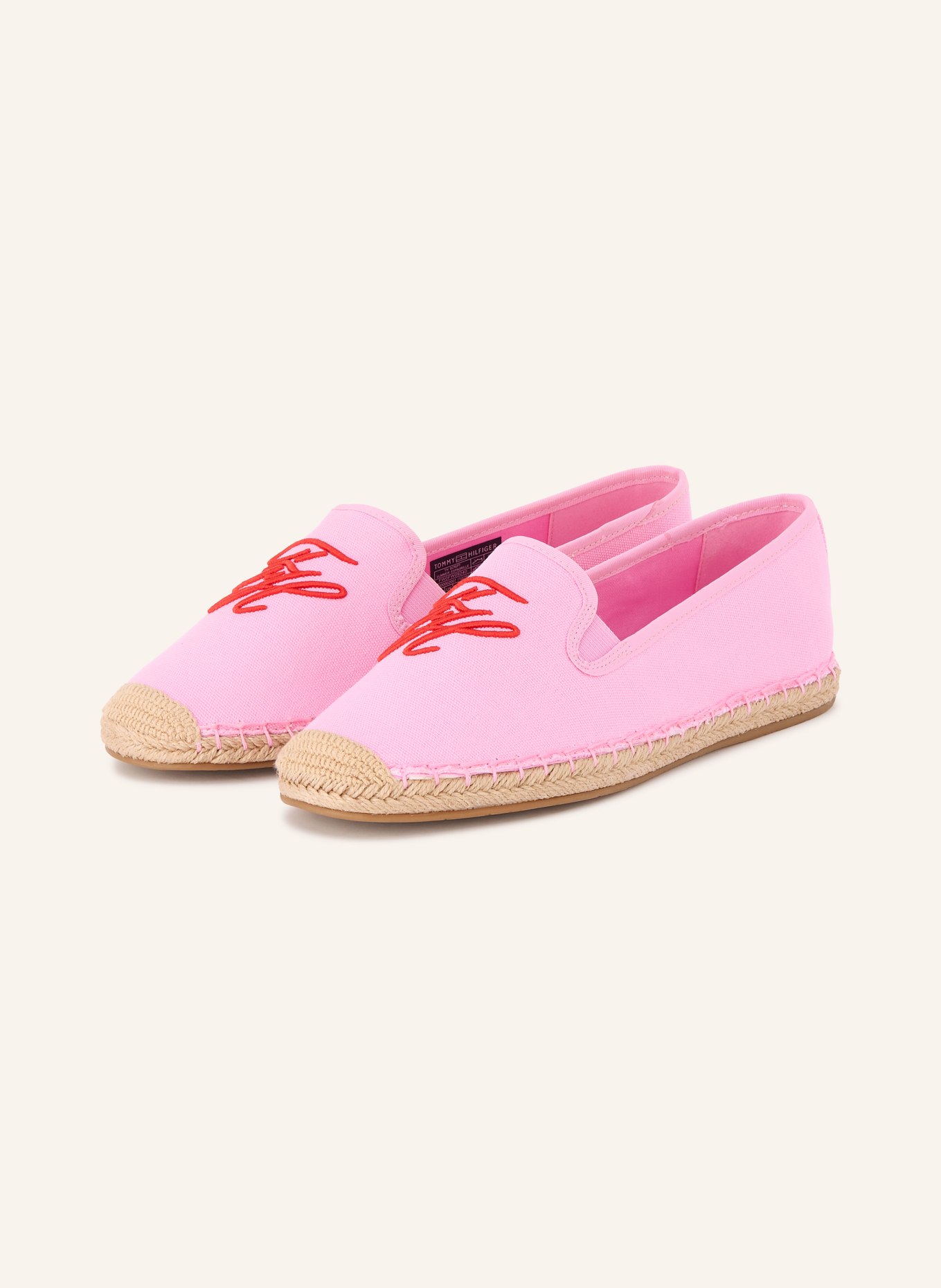 TOMMY HILFIGER Espadrilles: ROSA / ROT