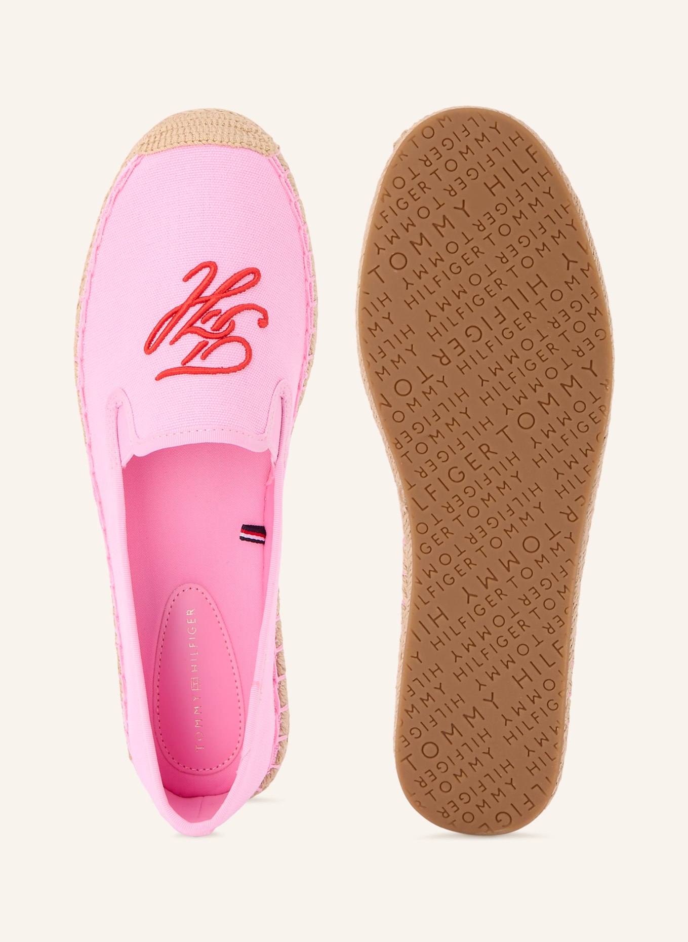 TOMMY HILFIGER Espadrilles: ROSA / ROT