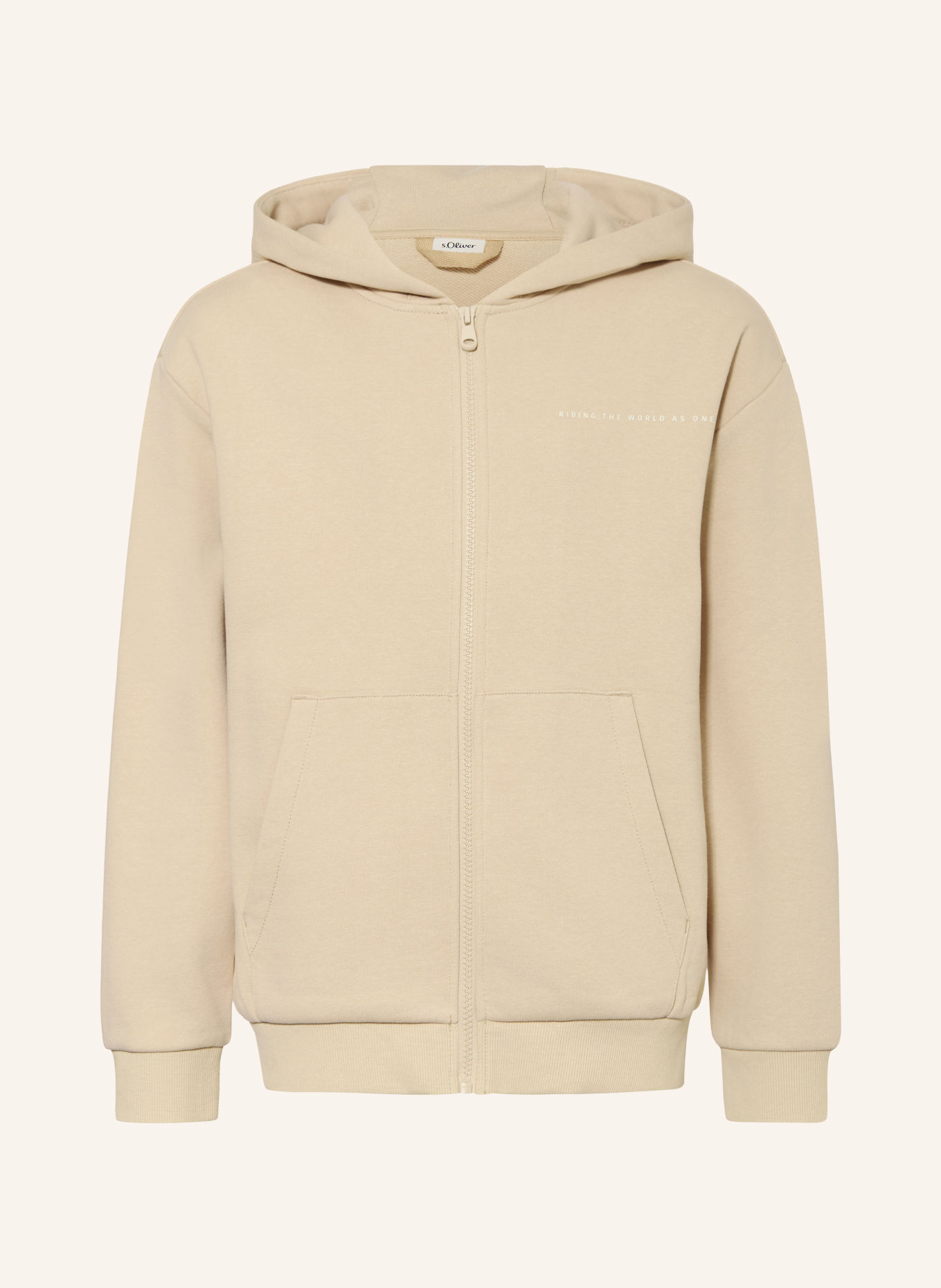 s.Oliver RED Sweatjacke: HELLBRAUN