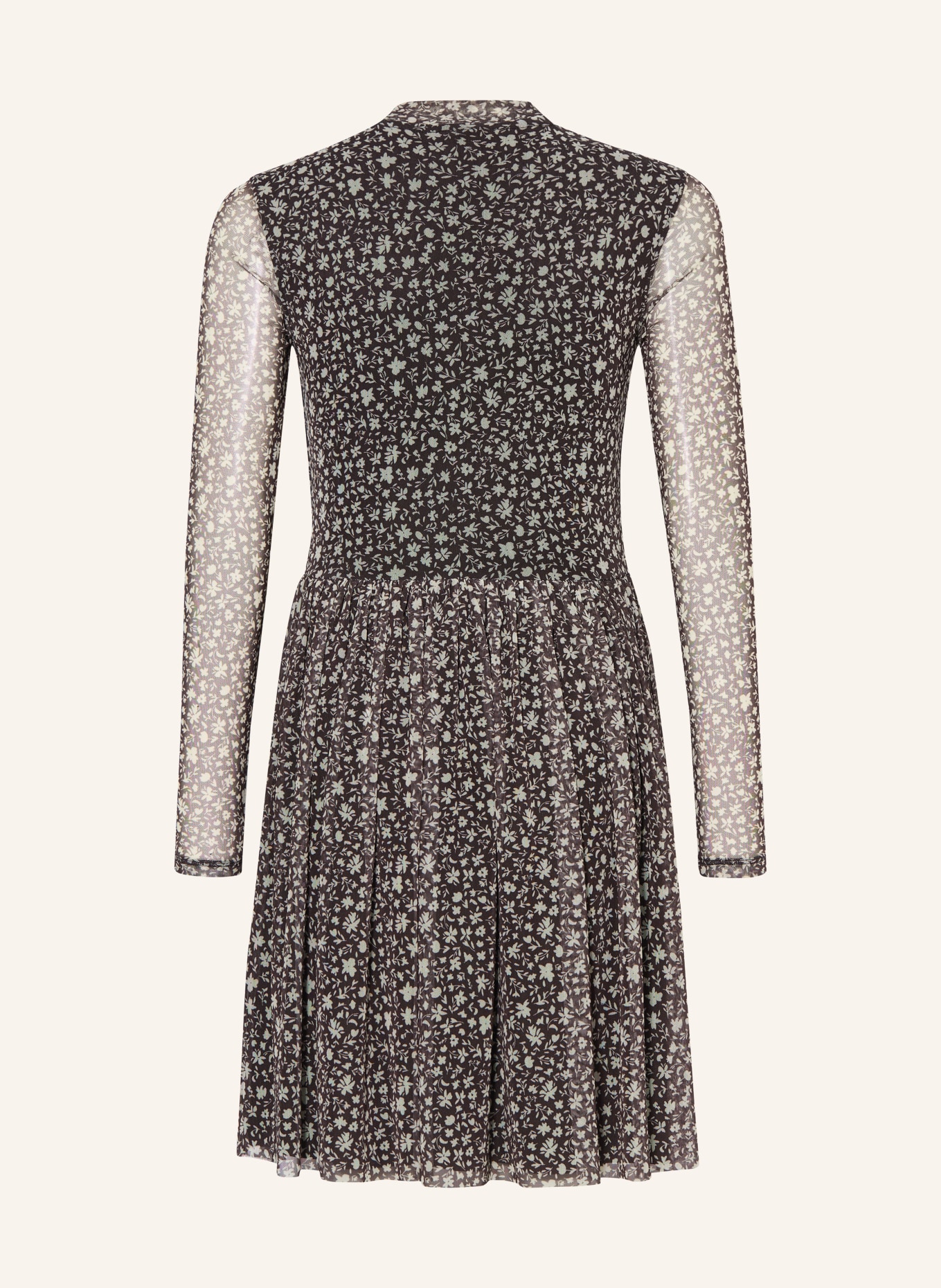 s.Oliver RED Mesh-Kleid: SCHWARZ / WEISS