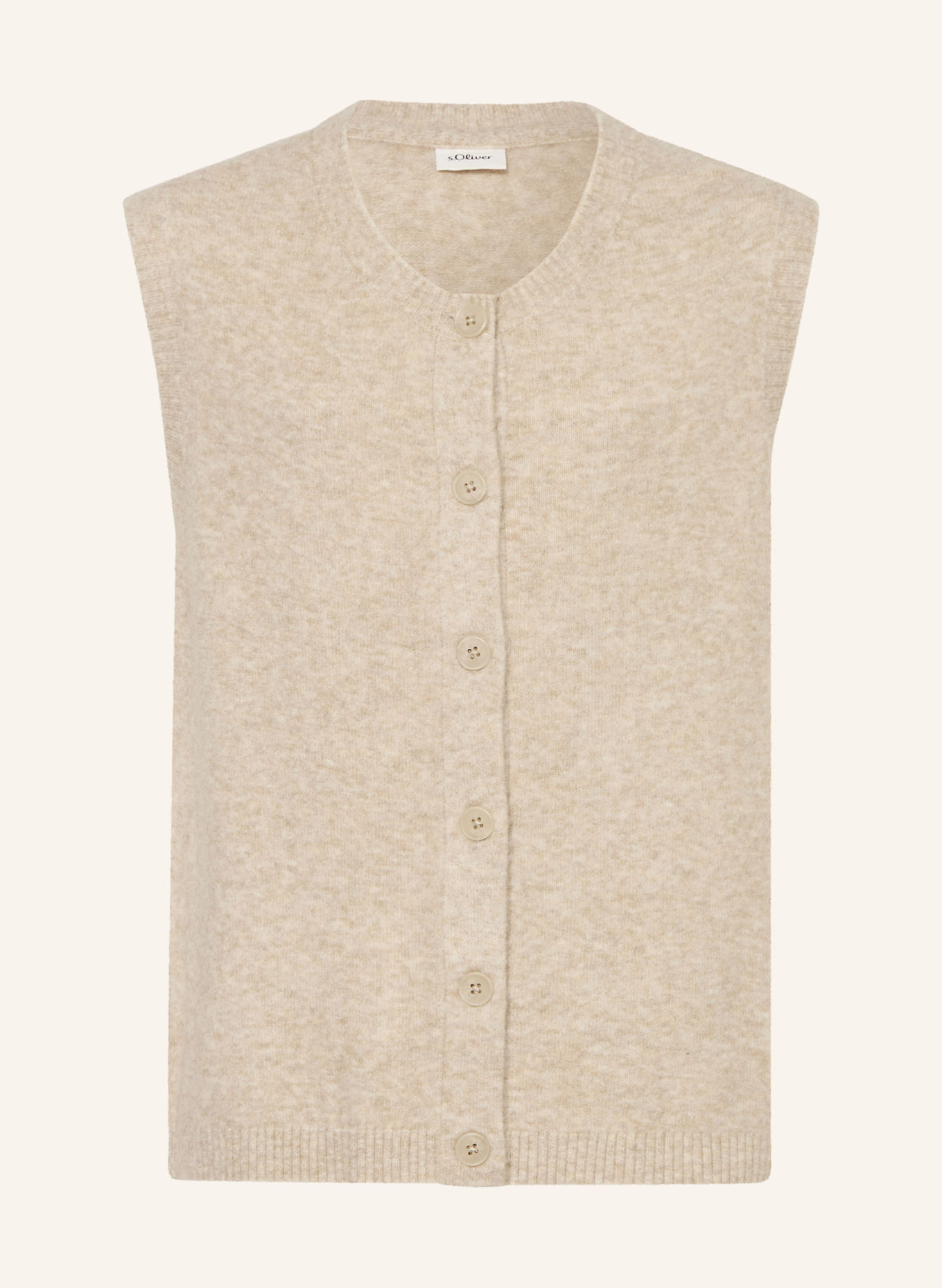 s.Oliver RED Strickweste: BEIGE