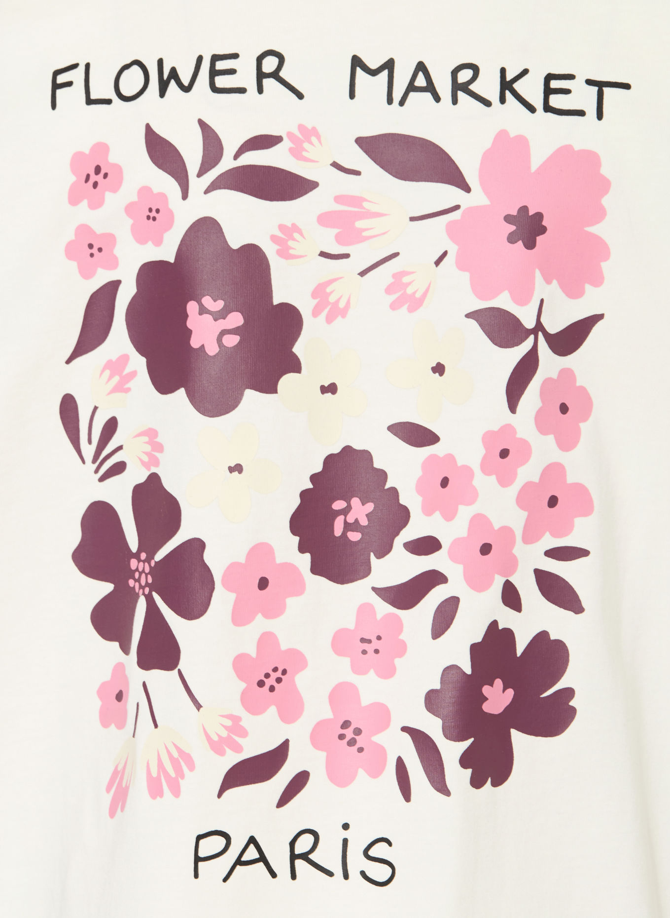 s.Oliver RED T-Shirt: ECRU / ALTROSA / DUNKELLILA