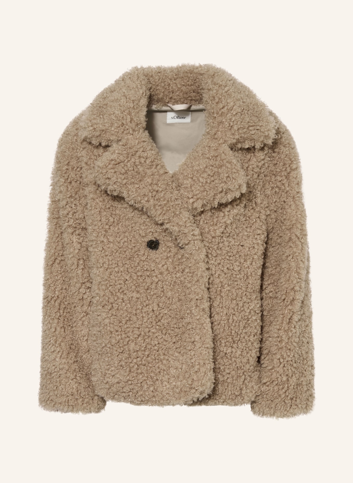 s.Oliver RED Teddyfell-Jacke: CAMEL