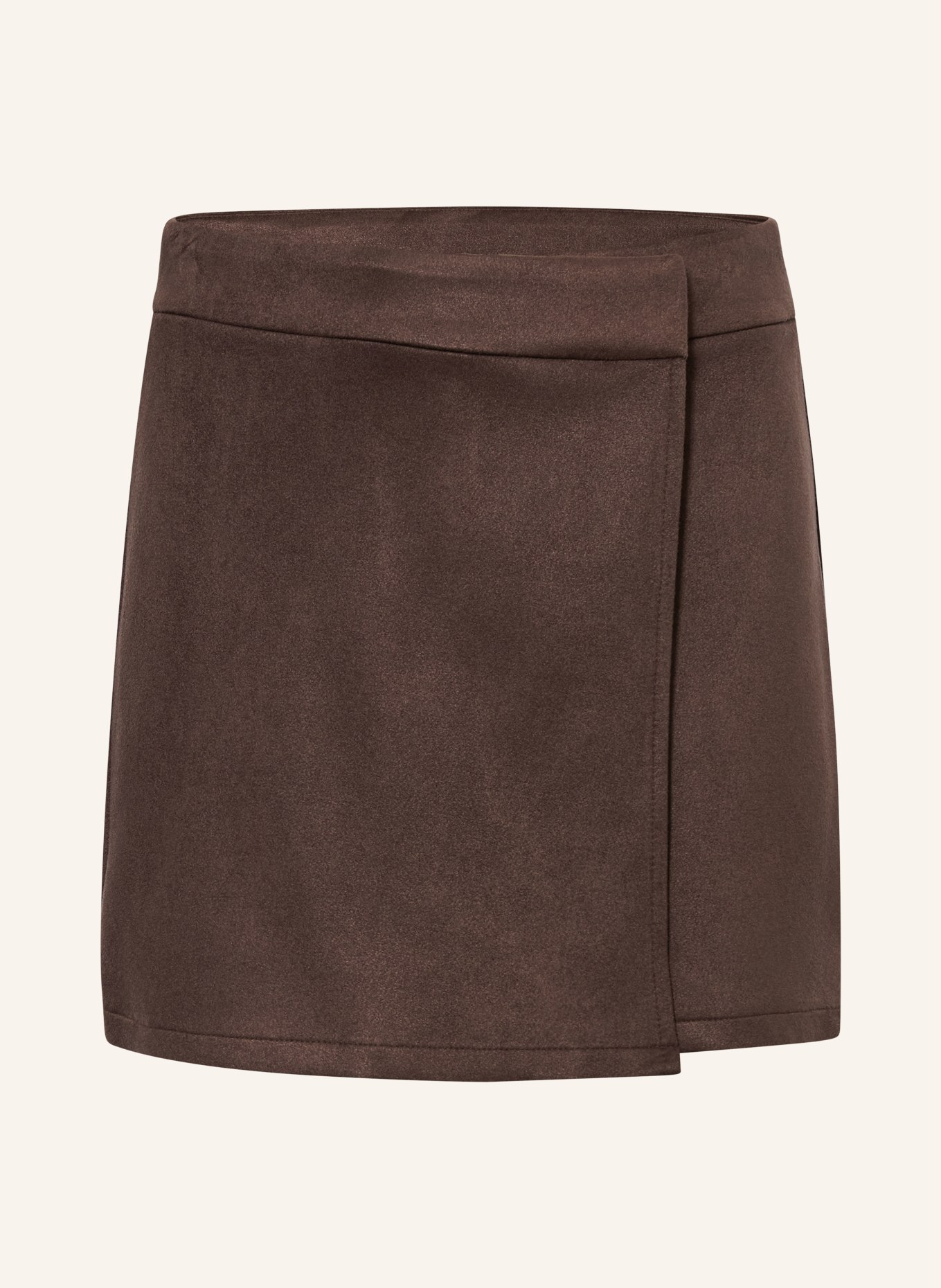 s.Oliver RED Skort in Lederoptik: DUNKELBRAUN