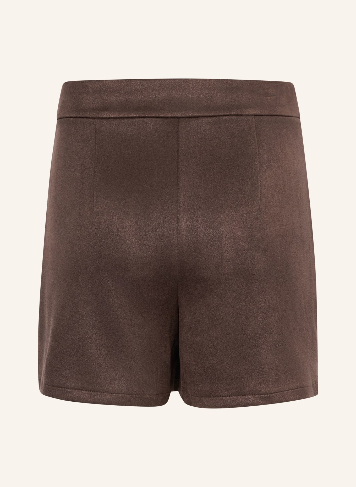 s.Oliver RED Skort in Lederoptik: DUNKELBRAUN