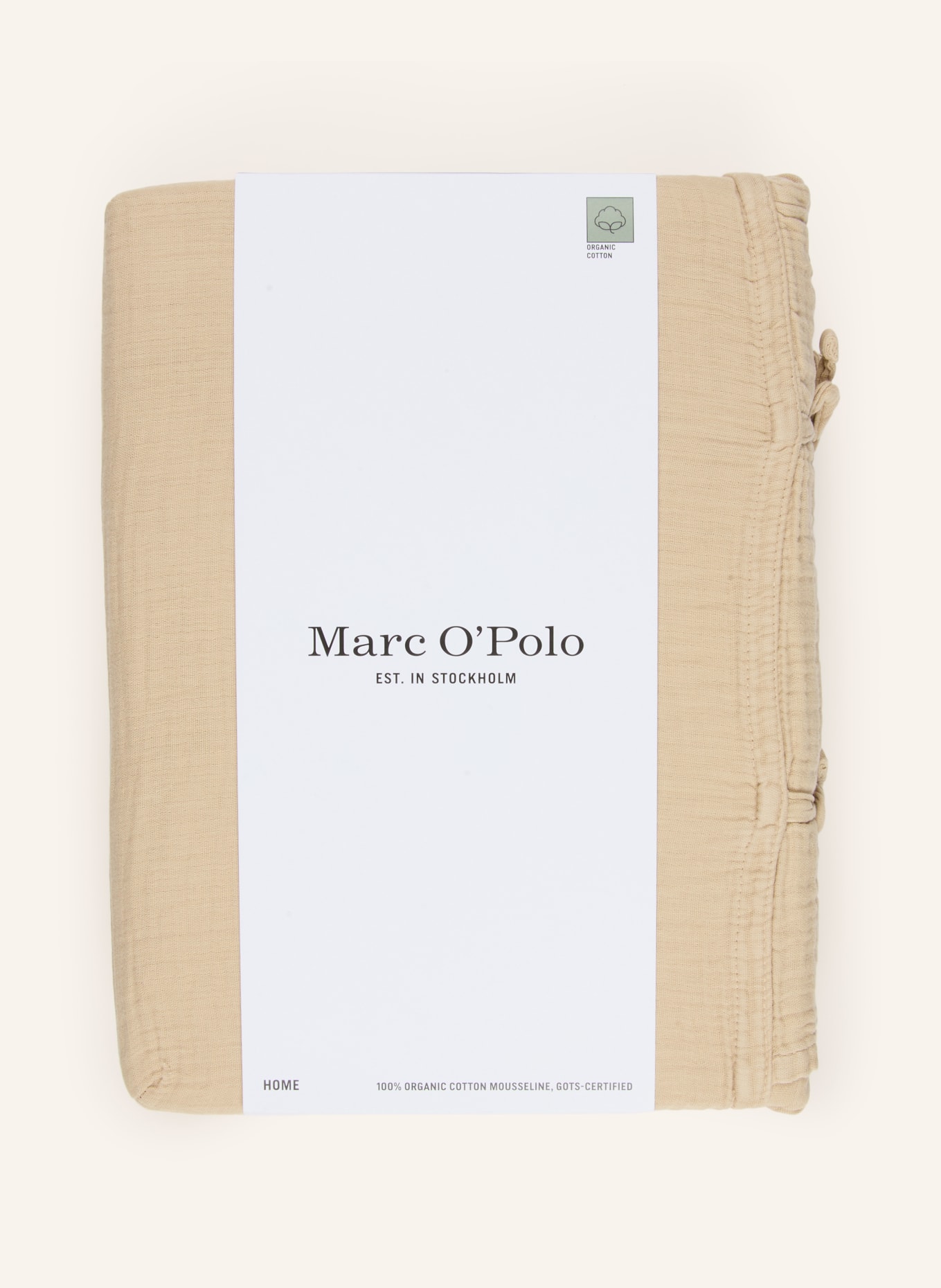 Marc O'Polo Pościel THORE: BEŻOWY