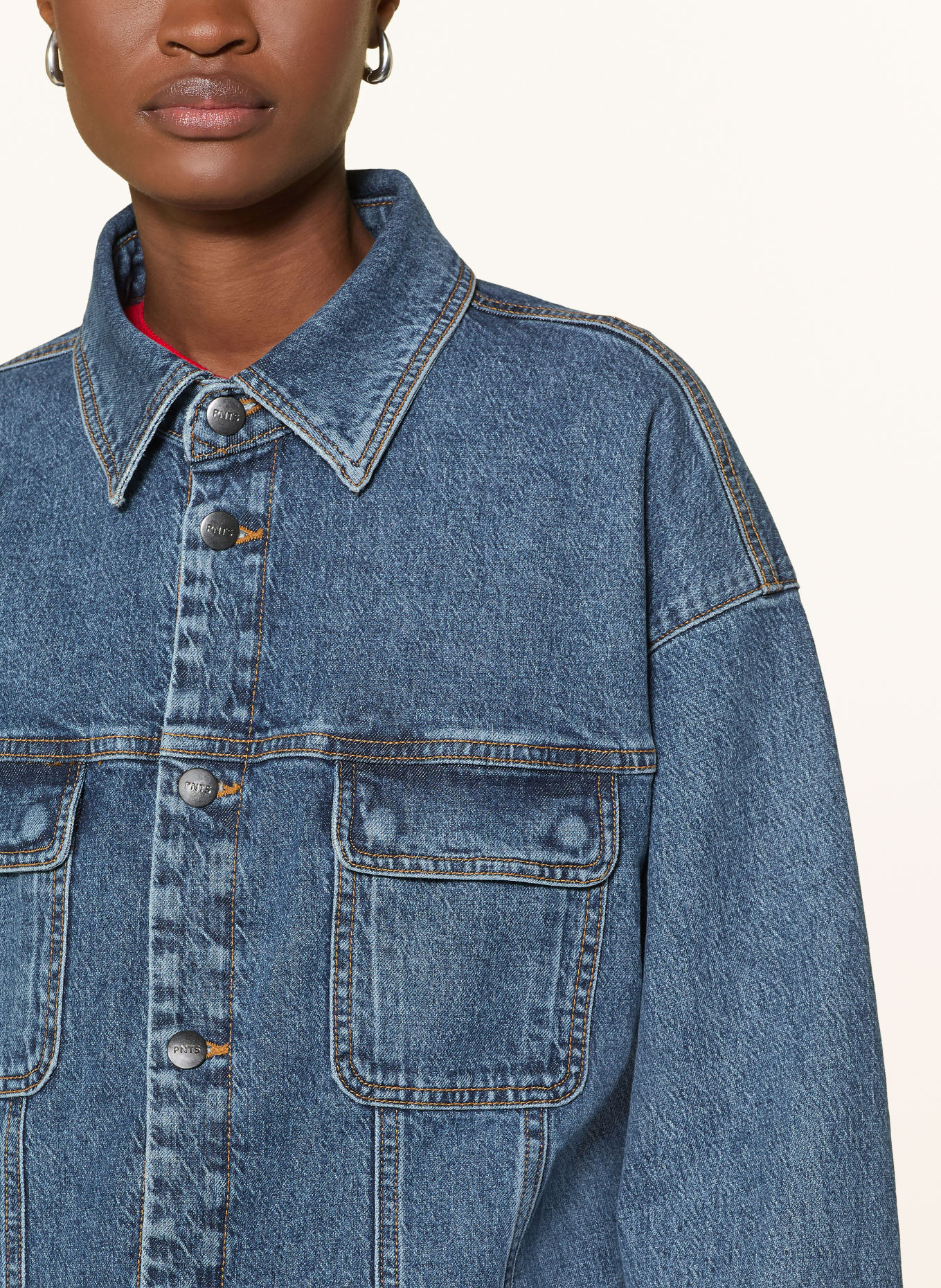 PNTS Jeansjacke THE SUIT UP: 15 MITTELBLAU