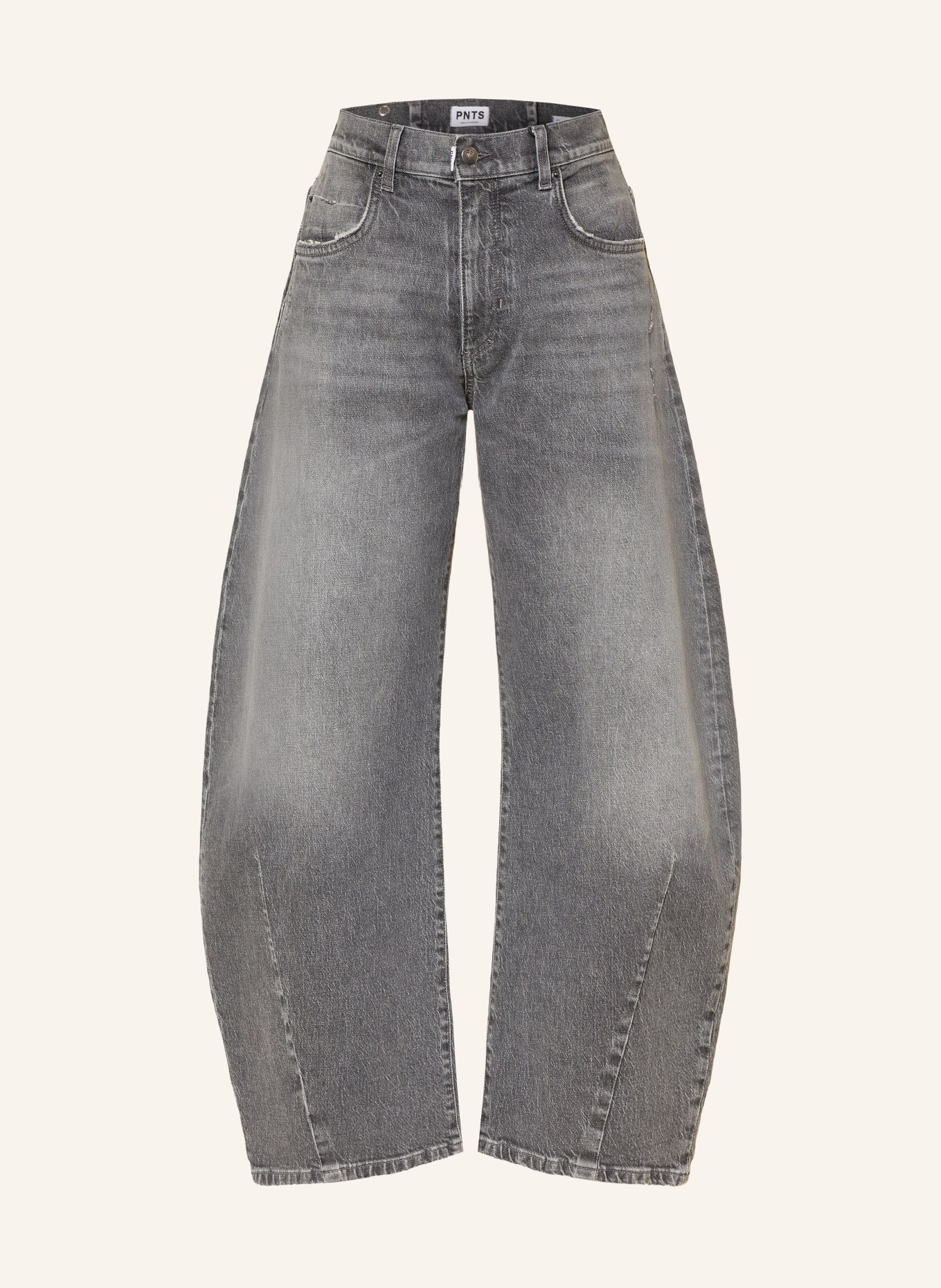 PNTS Barrel Jeans THE O SHAPE: 07 MITTELGRAU