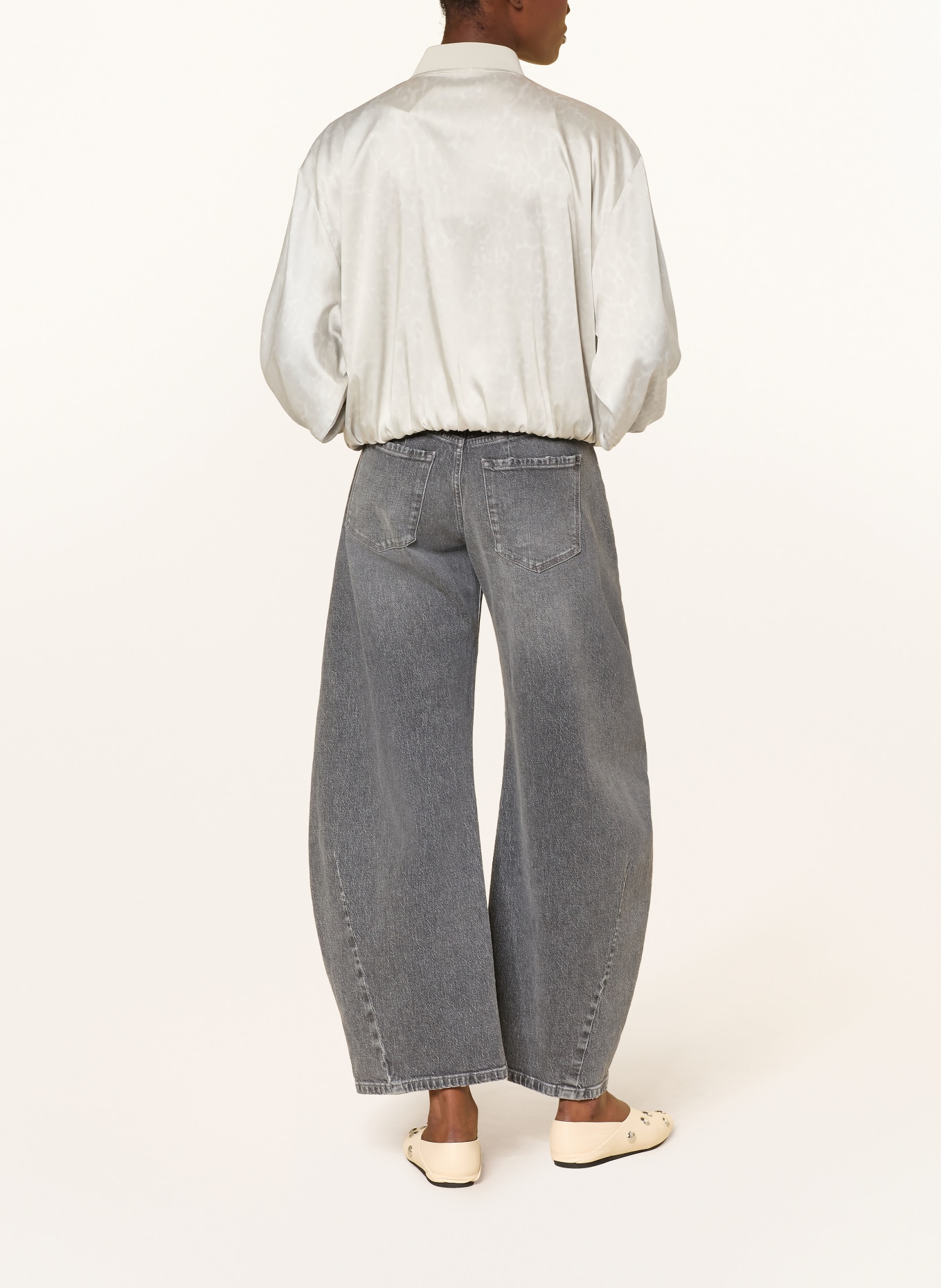 PNTS Barrel Jeans THE O SHAPE: 07 MITTELGRAU