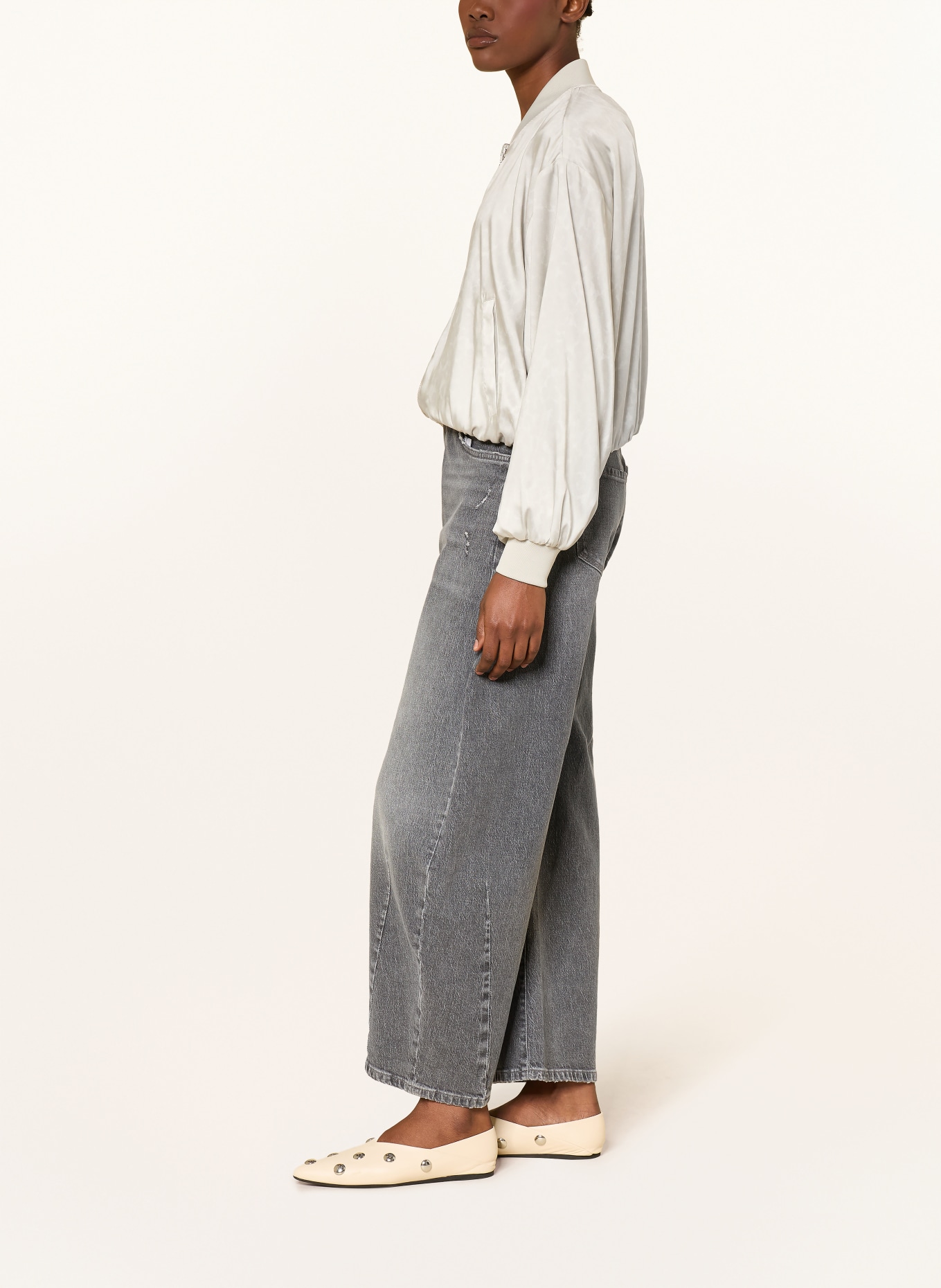 PNTS Barrel Jeans THE O SHAPE: 07 MITTELGRAU