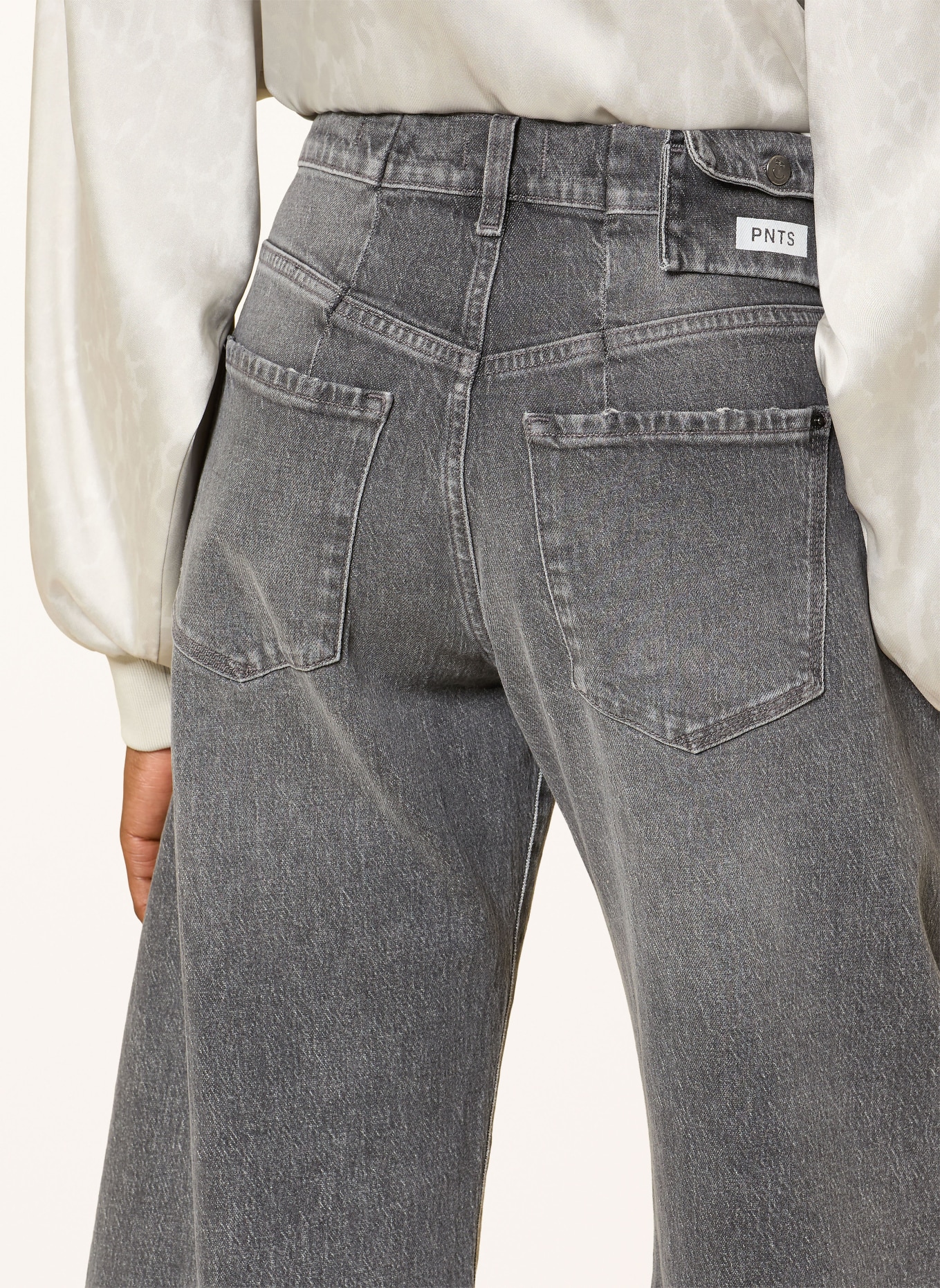 PNTS Barrel Jeans THE O SHAPE: 07 MITTELGRAU