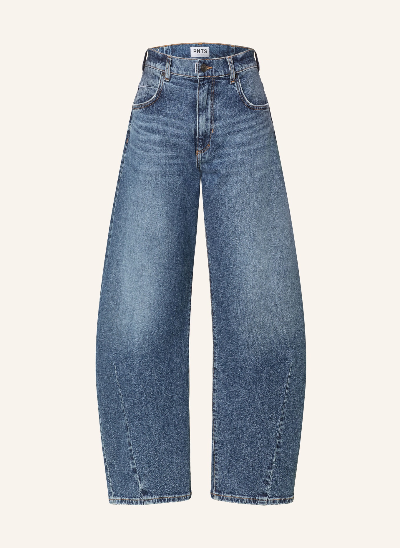 PNTS Barrel Jeans THE O SHAPE: 25 mittelblau
