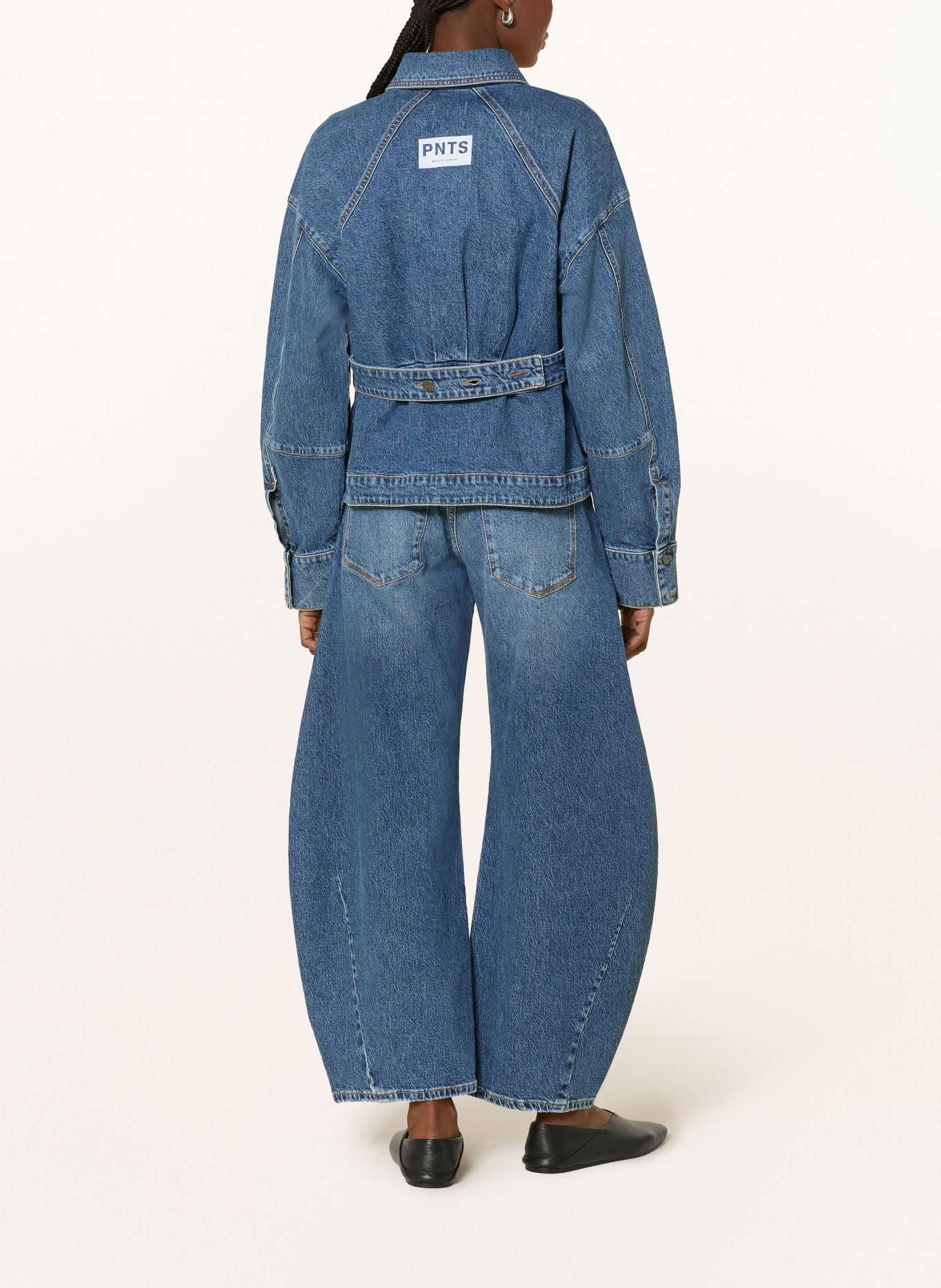 PNTS Barrel Jeans THE O SHAPE: 25 mittelblau