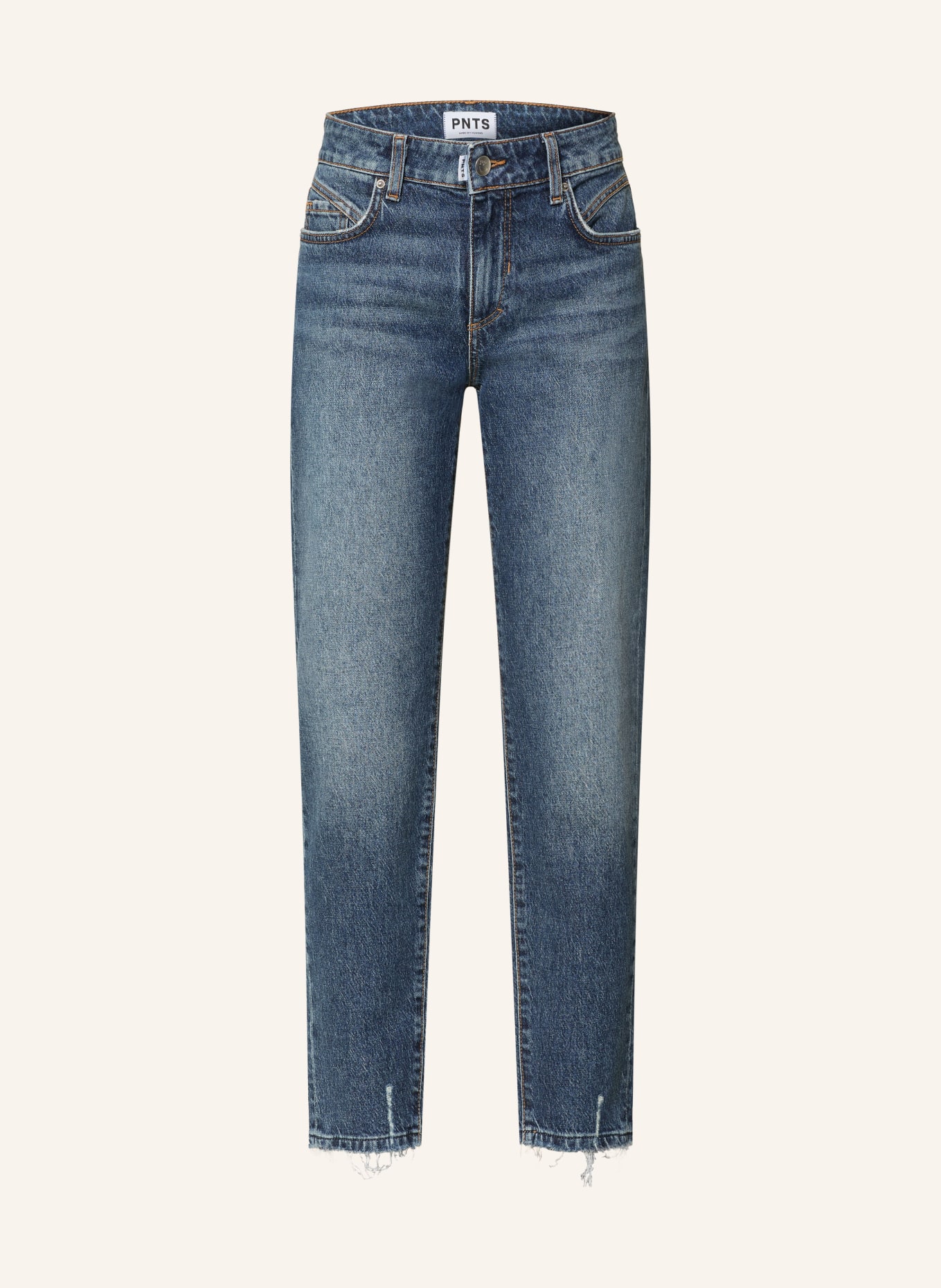 PNTS Mom Jeans THE SLIM: 23 DUNKELBLAU