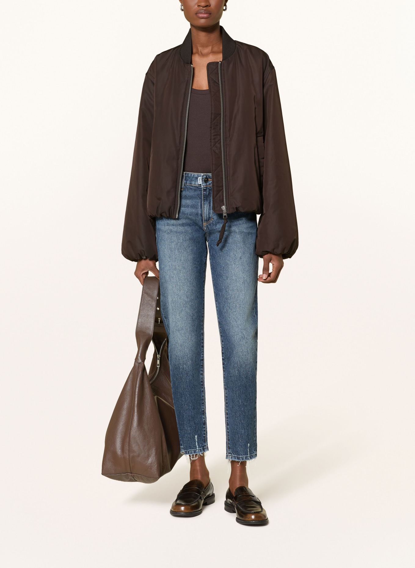 PNTS Mom Jeans THE SLIM: 23 DUNKELBLAU