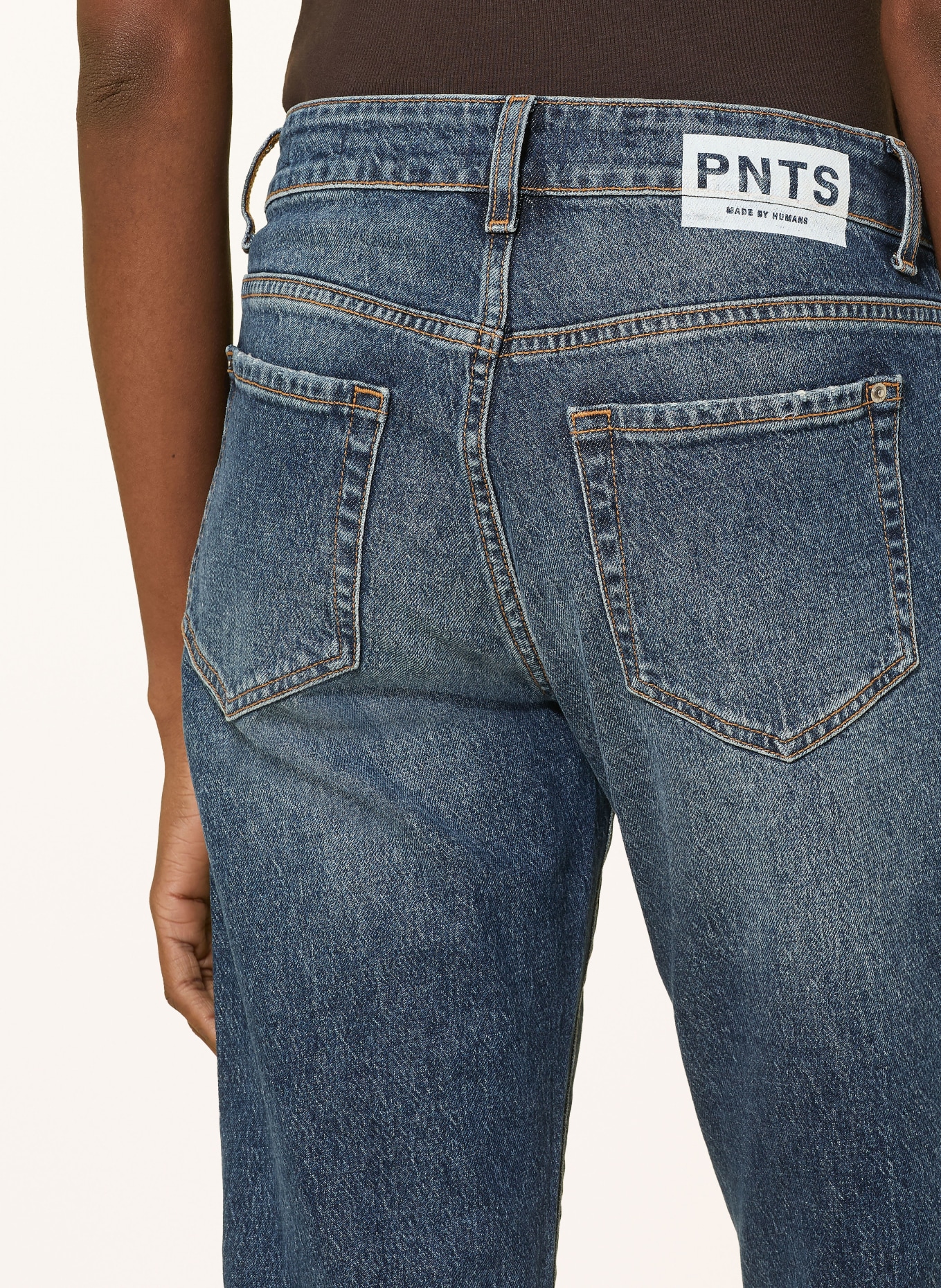 PNTS Mom Jeans THE SLIM: 23 DUNKELBLAU