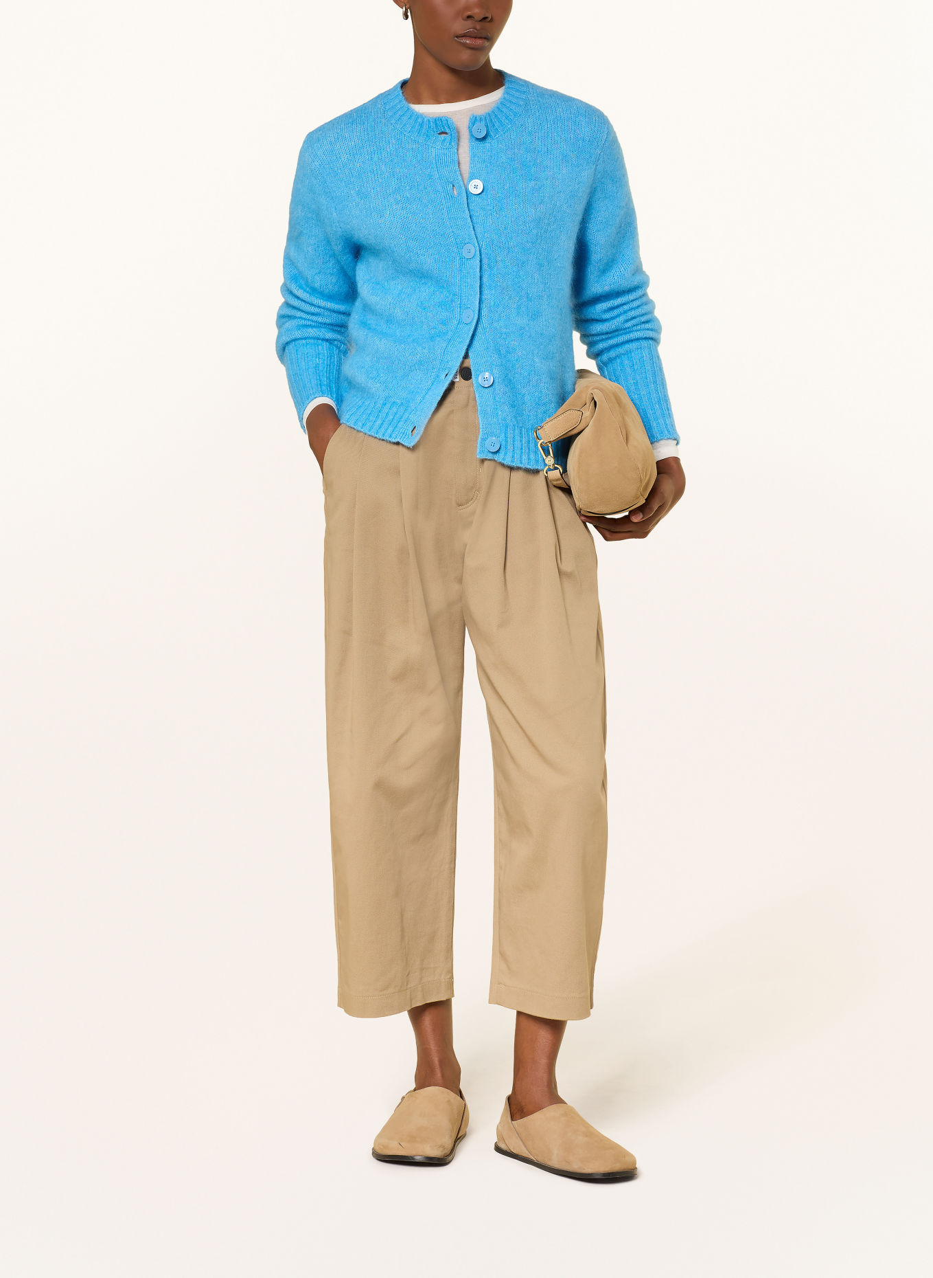 PNTS 7/8 pants THE MINI L: LIGHT BROWN