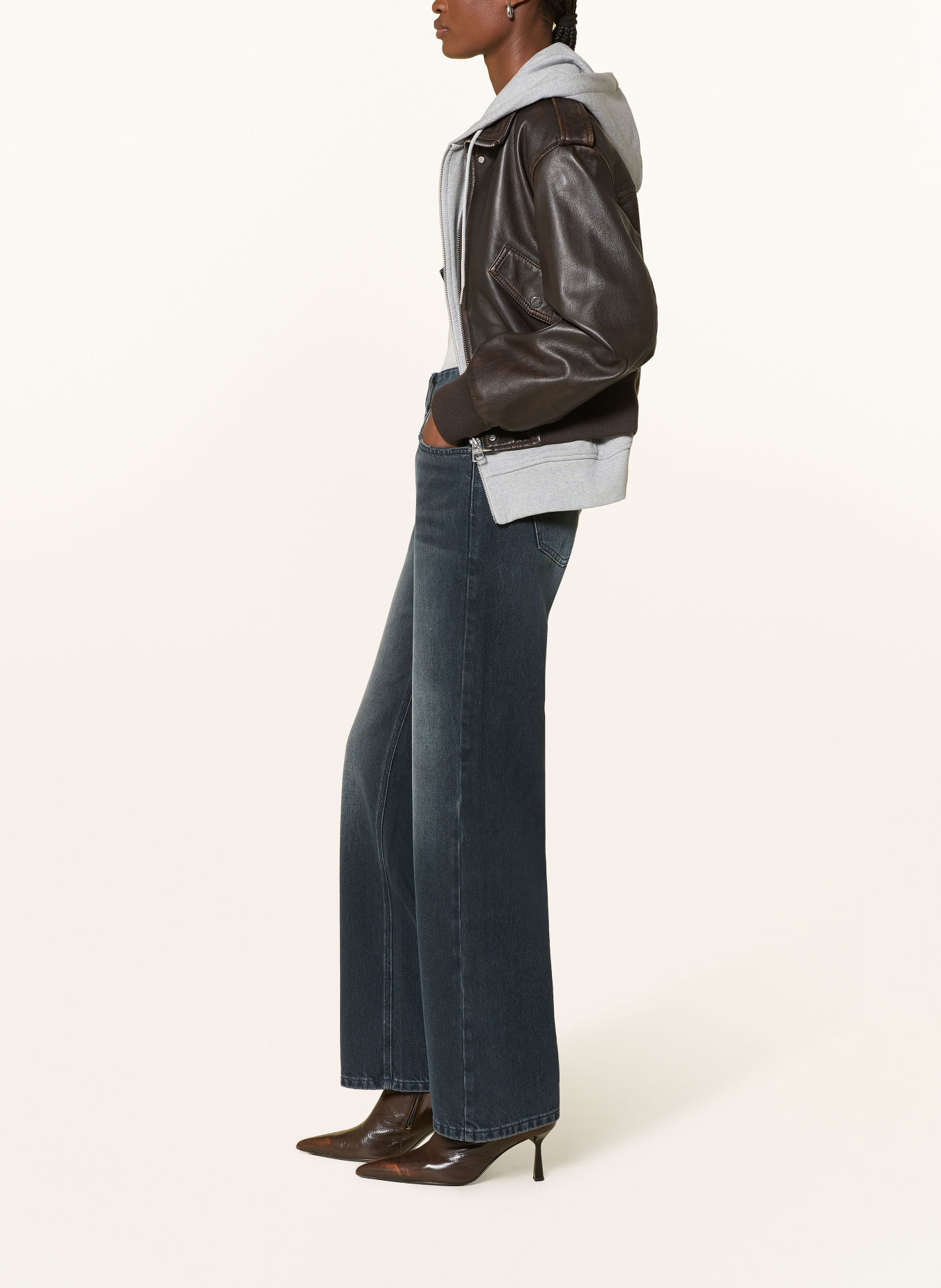PNTS Wide Leg Jeans THE BAGGY: 13 mittelblau