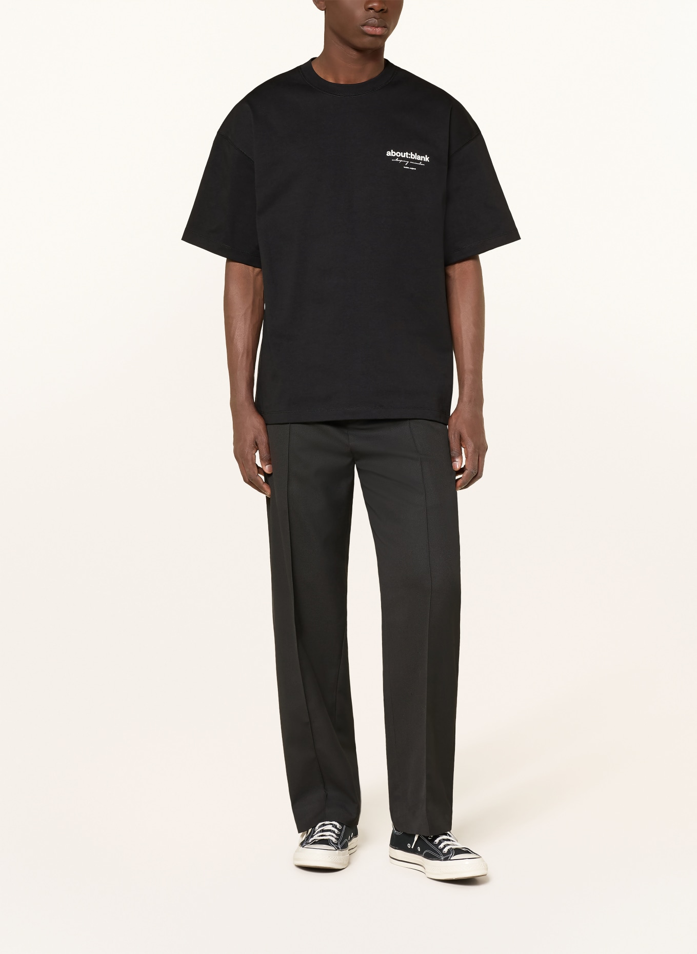 about:blank Oversized tričko: ČERNÁ / REŽNÁ