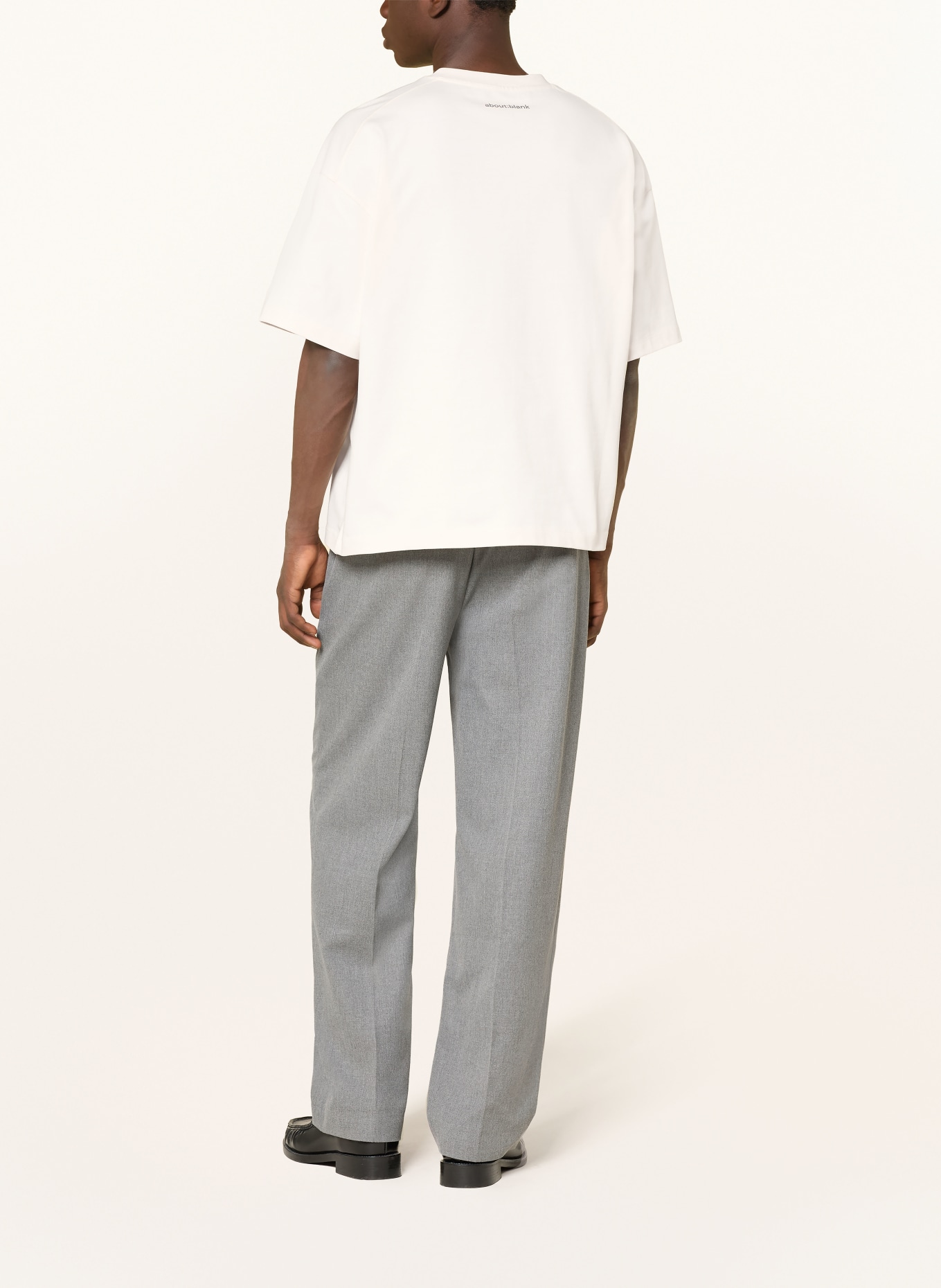 about:blank T-Shirt: CREME / HELLGRAU