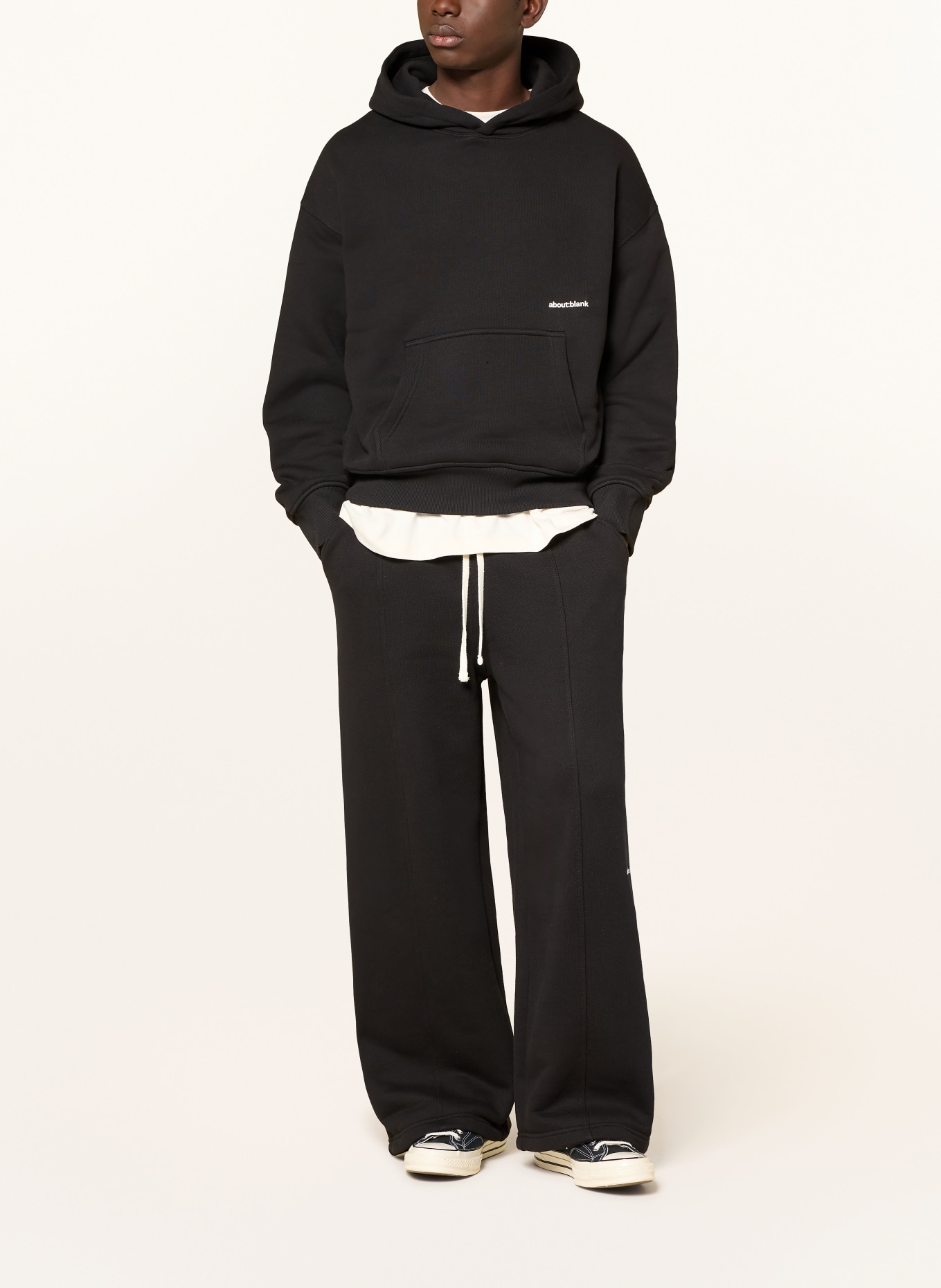 about:blank Sweatpants: BLACK