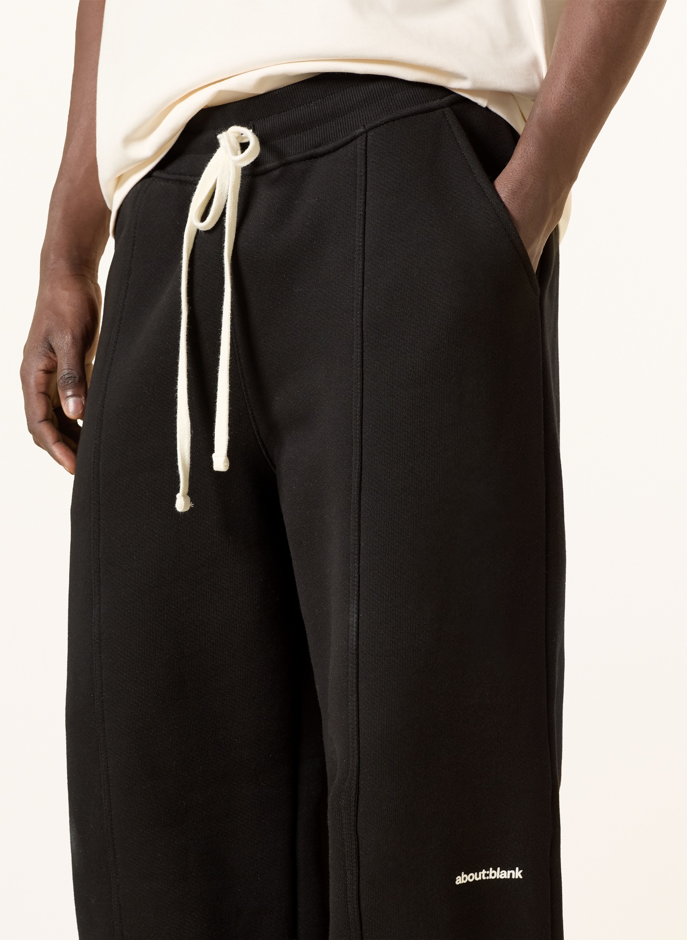 about:blank Sweatpants: BLACK