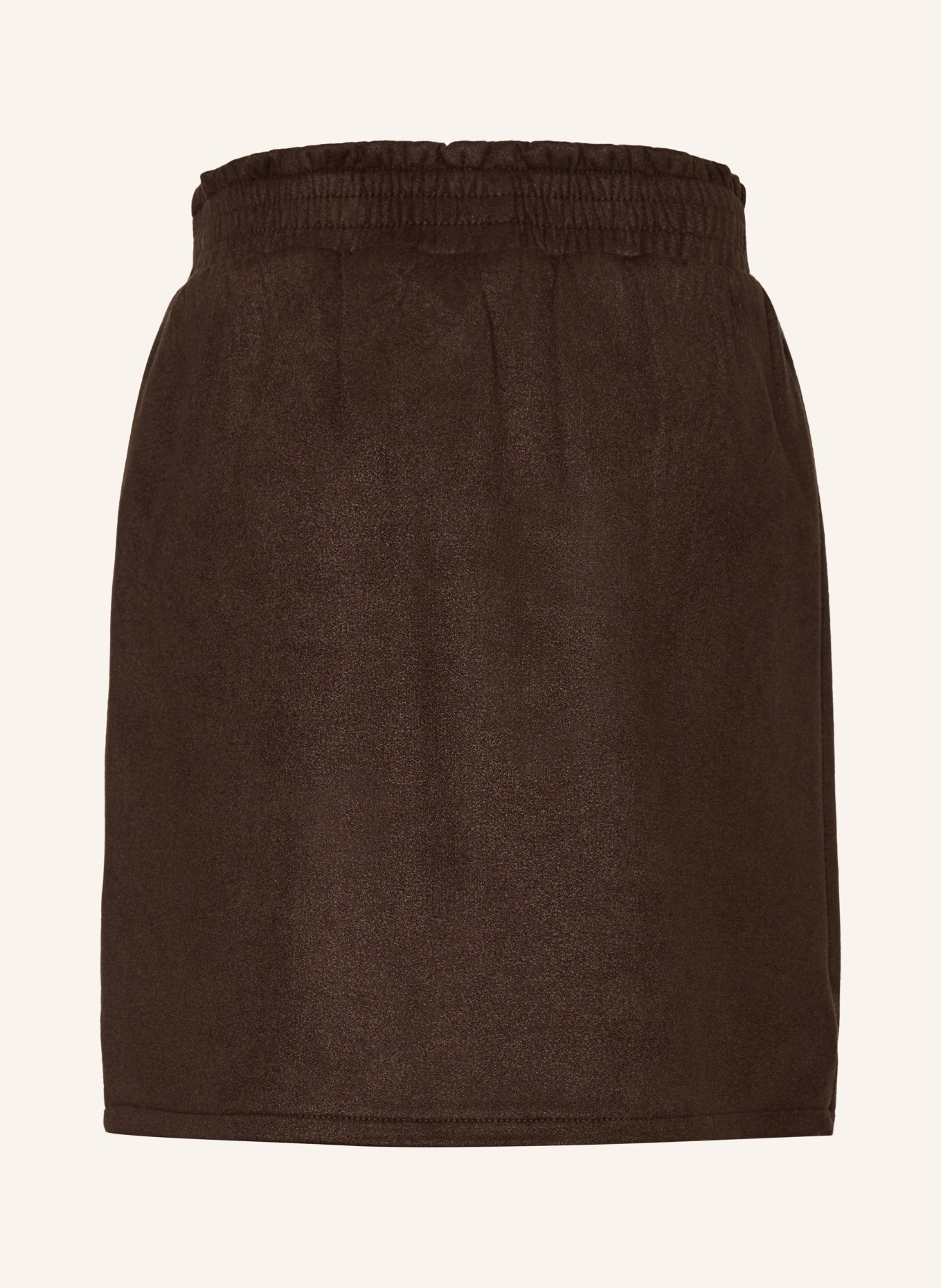 s.Oliver RED Leather-look skirt: DARK BROWN