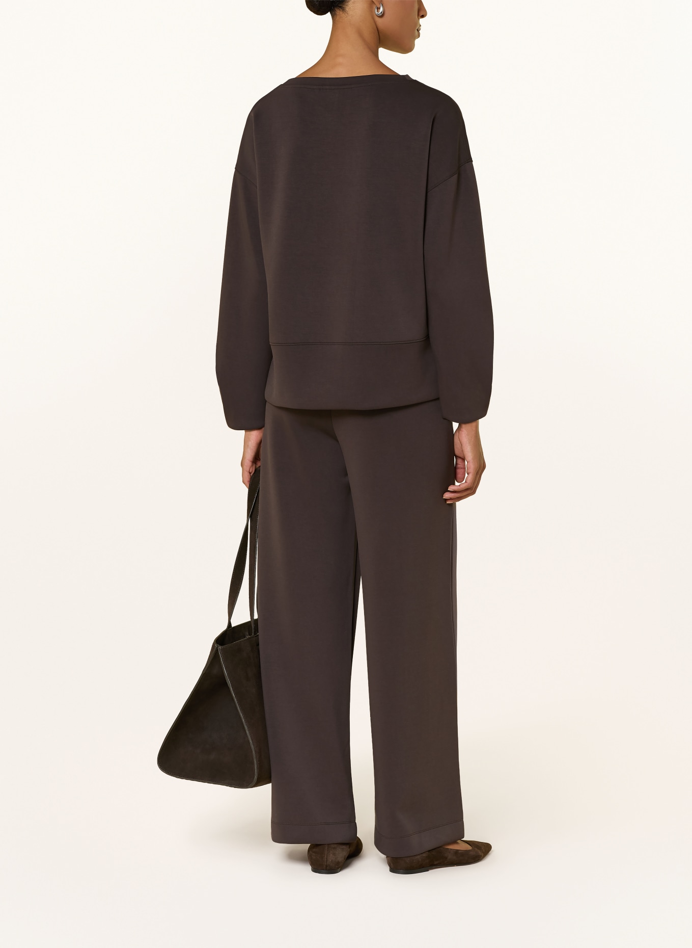 comma Sweatshirt: DUNKELBRAUN
