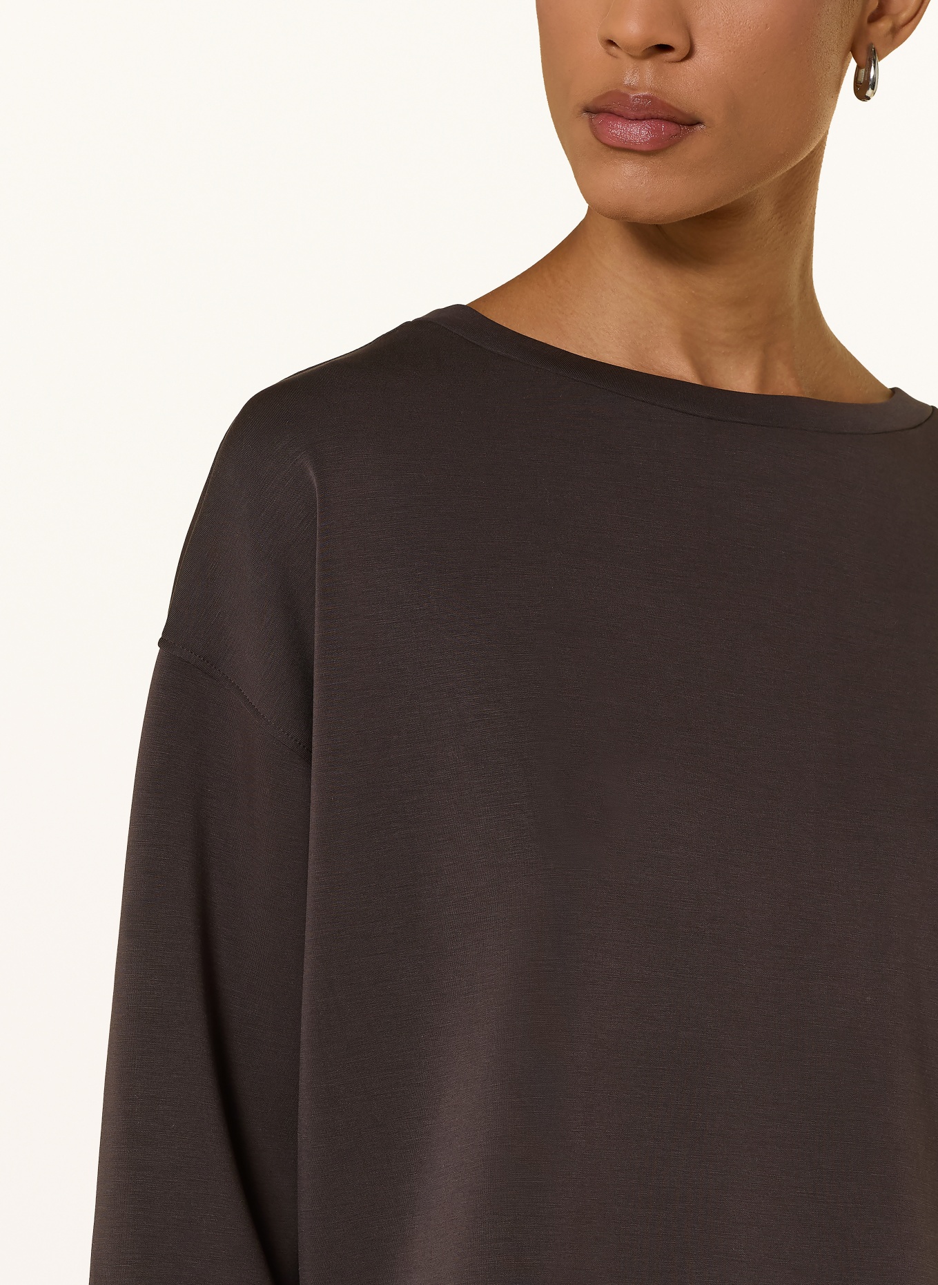 comma Sweatshirt: DUNKELBRAUN