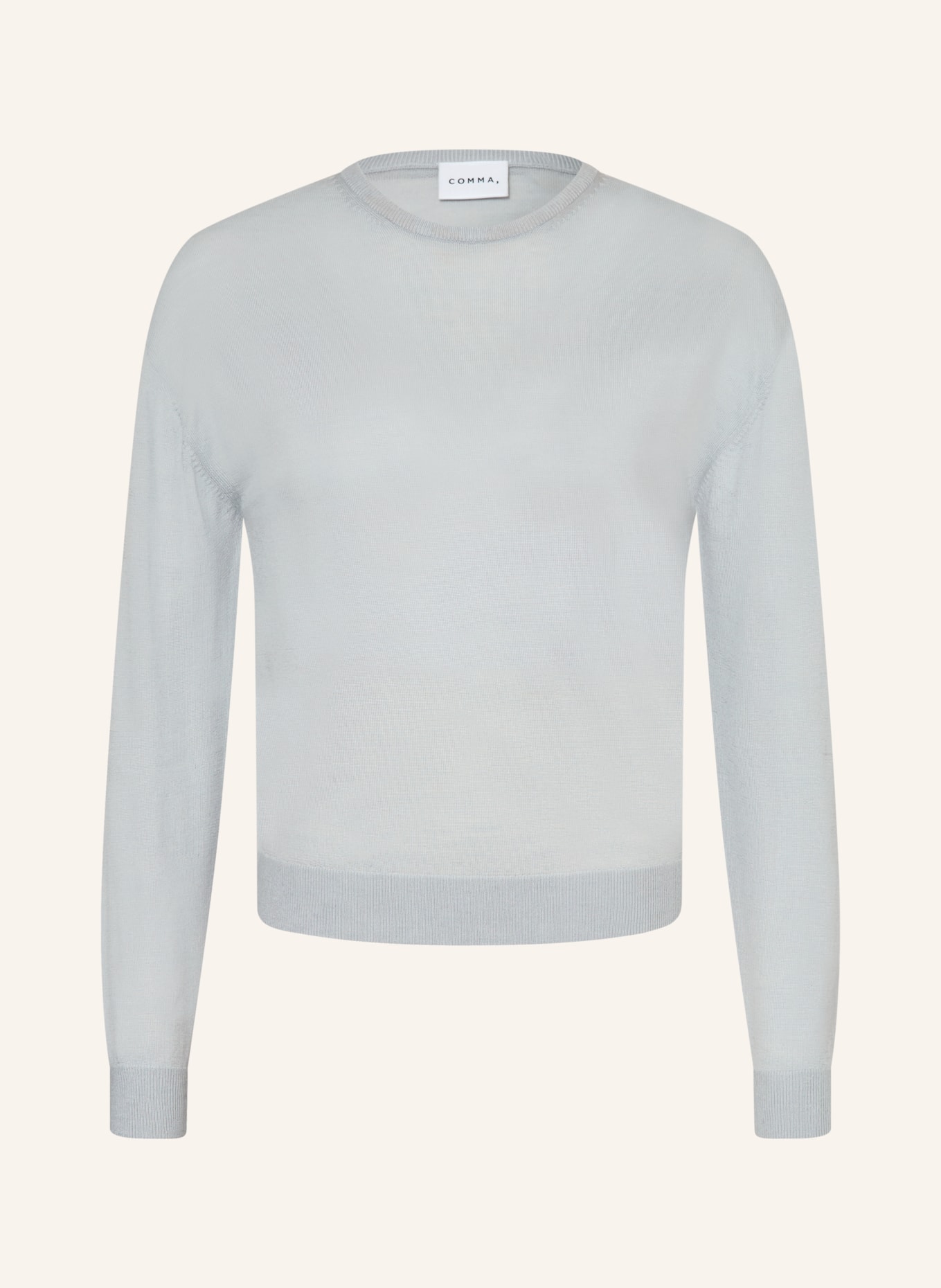 comma Pullover: BLAUGRAU