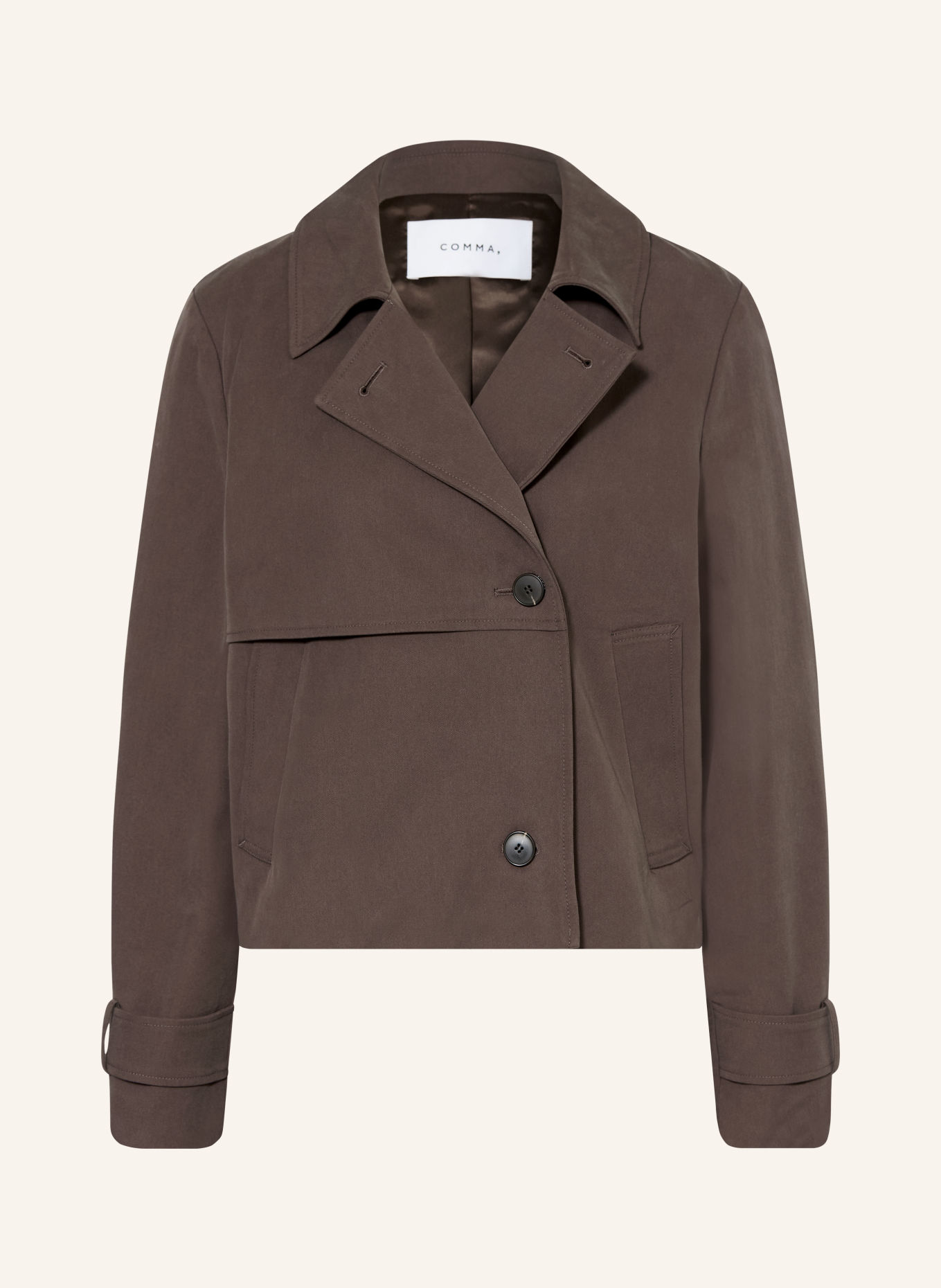 comma Kastenjacke: DUNKELBRAUN
