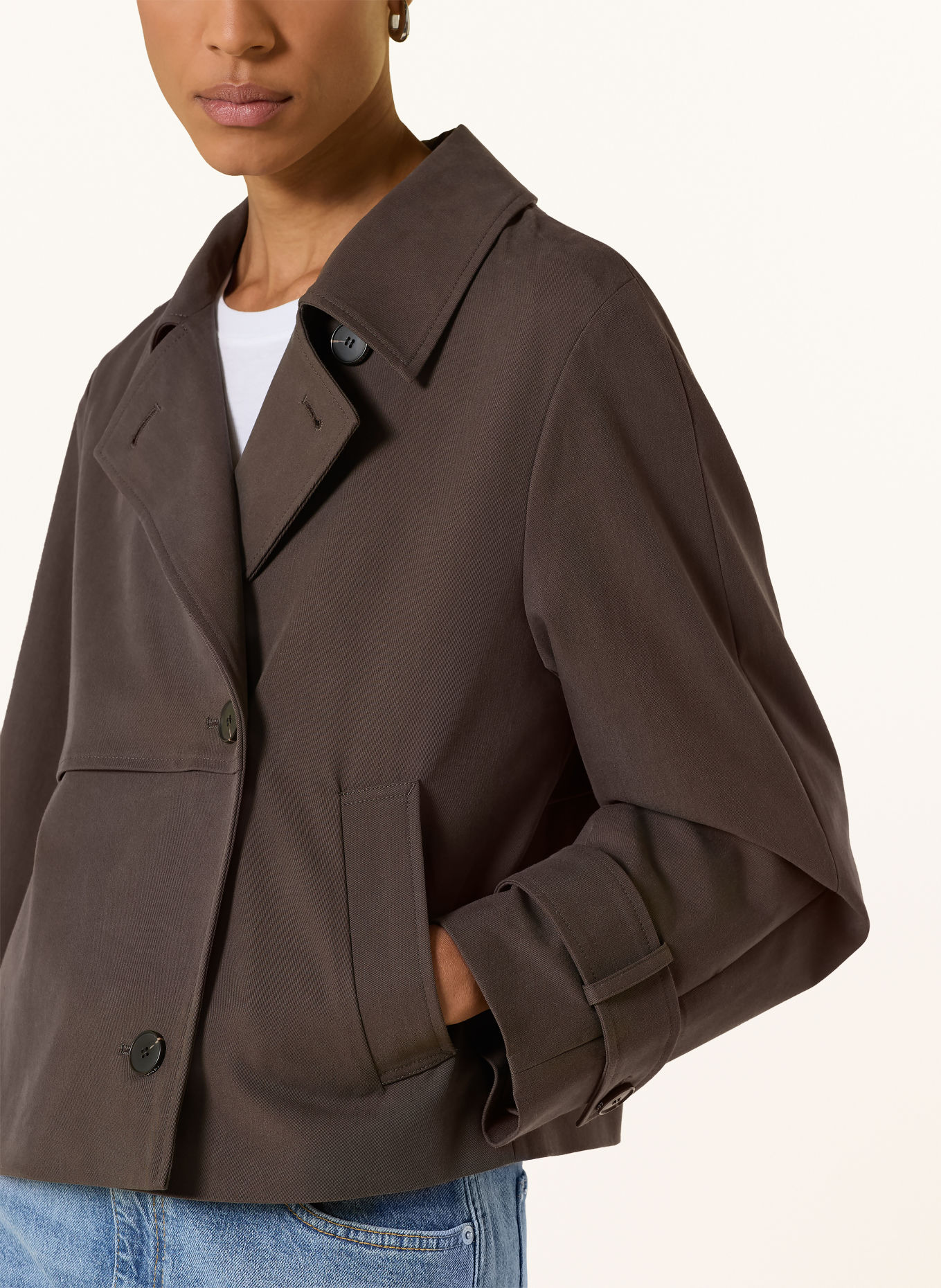 comma Kastenjacke: DUNKELBRAUN